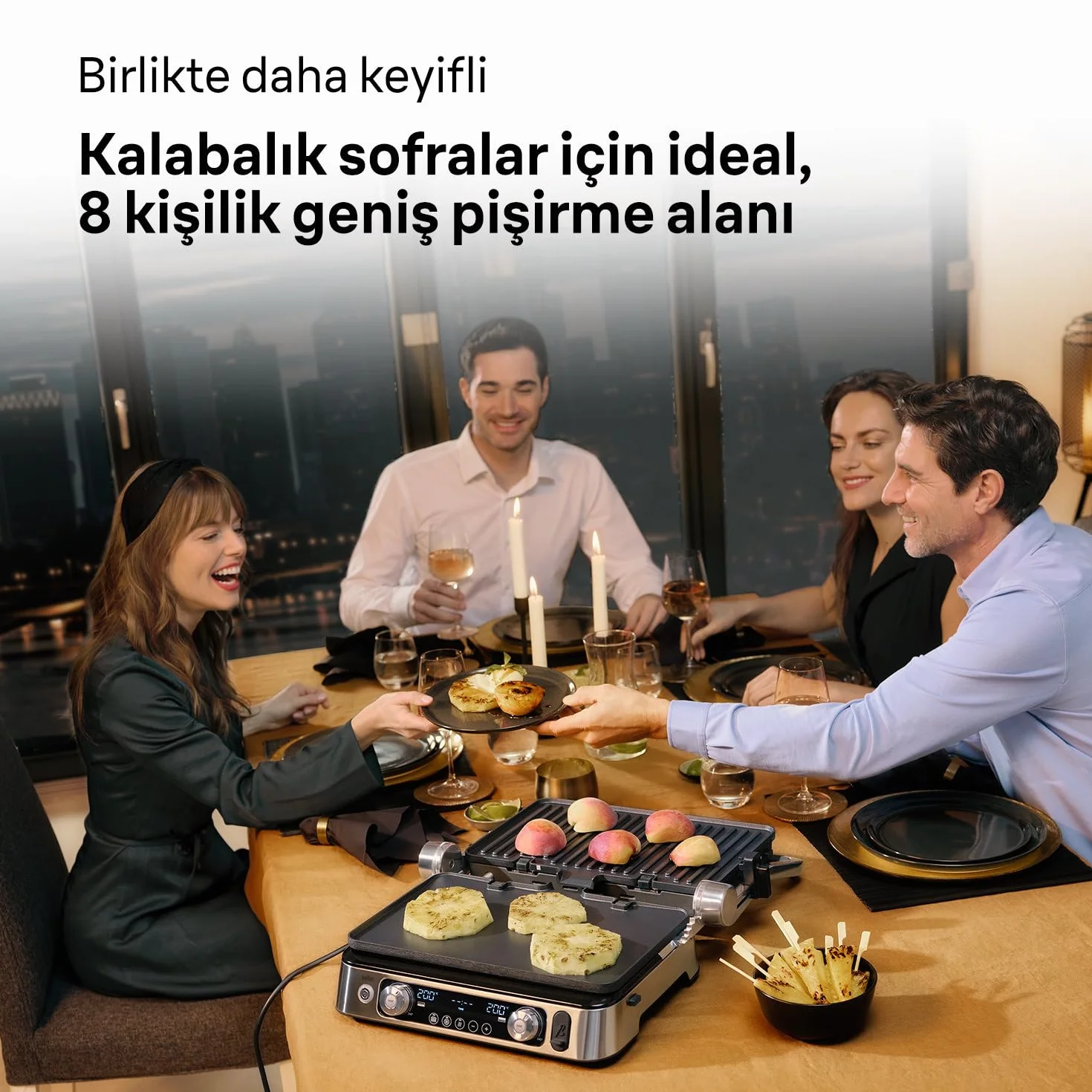 Braun MultiGrill9 CG9167 elektryczna kratka 2200 W 2 termostaty 3 pozycje gotowania sonda termiczna BOOST
