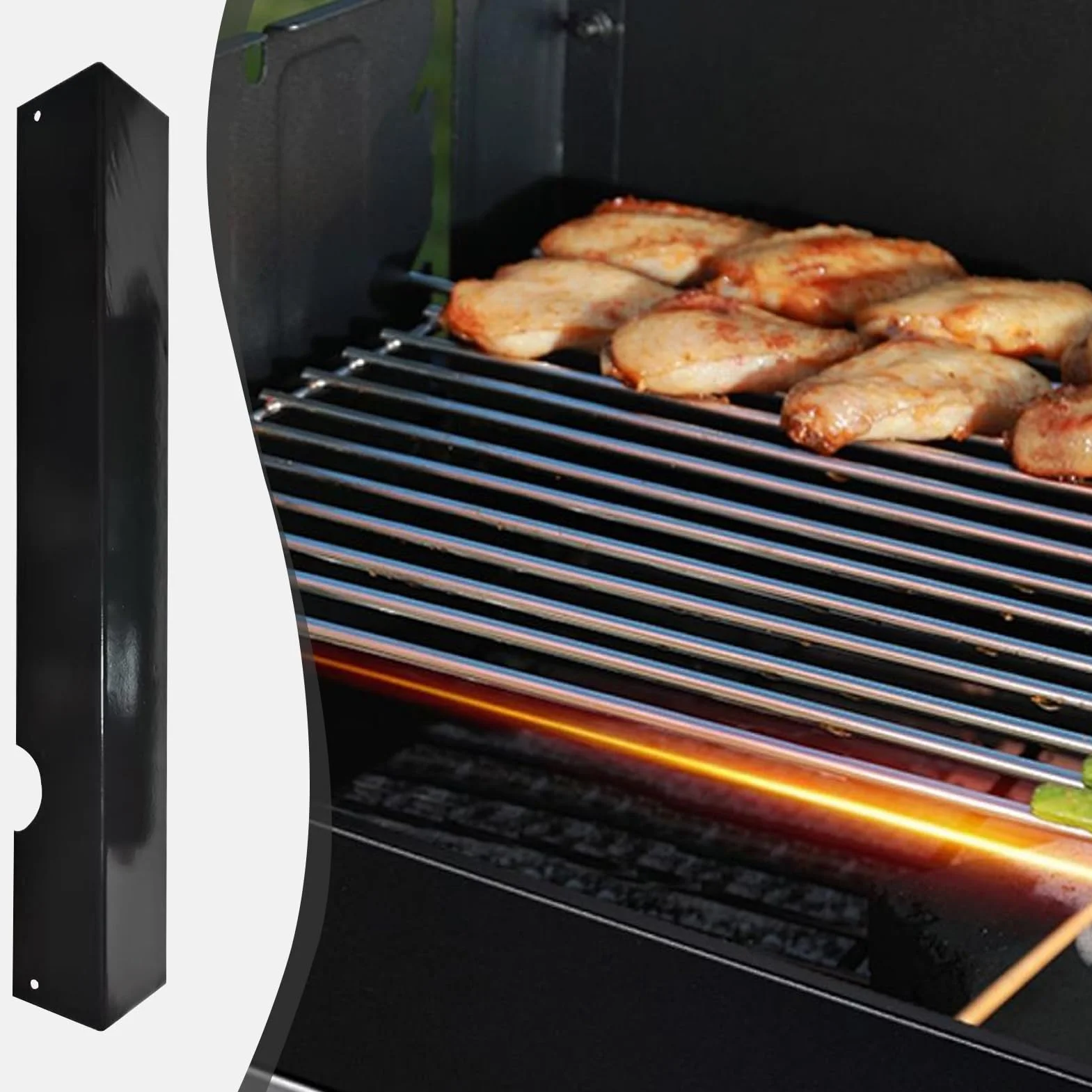 Zamienna osłona cieplna Nieprzywierające, do grillowania BBQ | Płyty Osłony Cieplnej Ze Stali Nierdzewnej Do Część Akcesoria Kuchenne Pikniki Ognisko Impreza Na