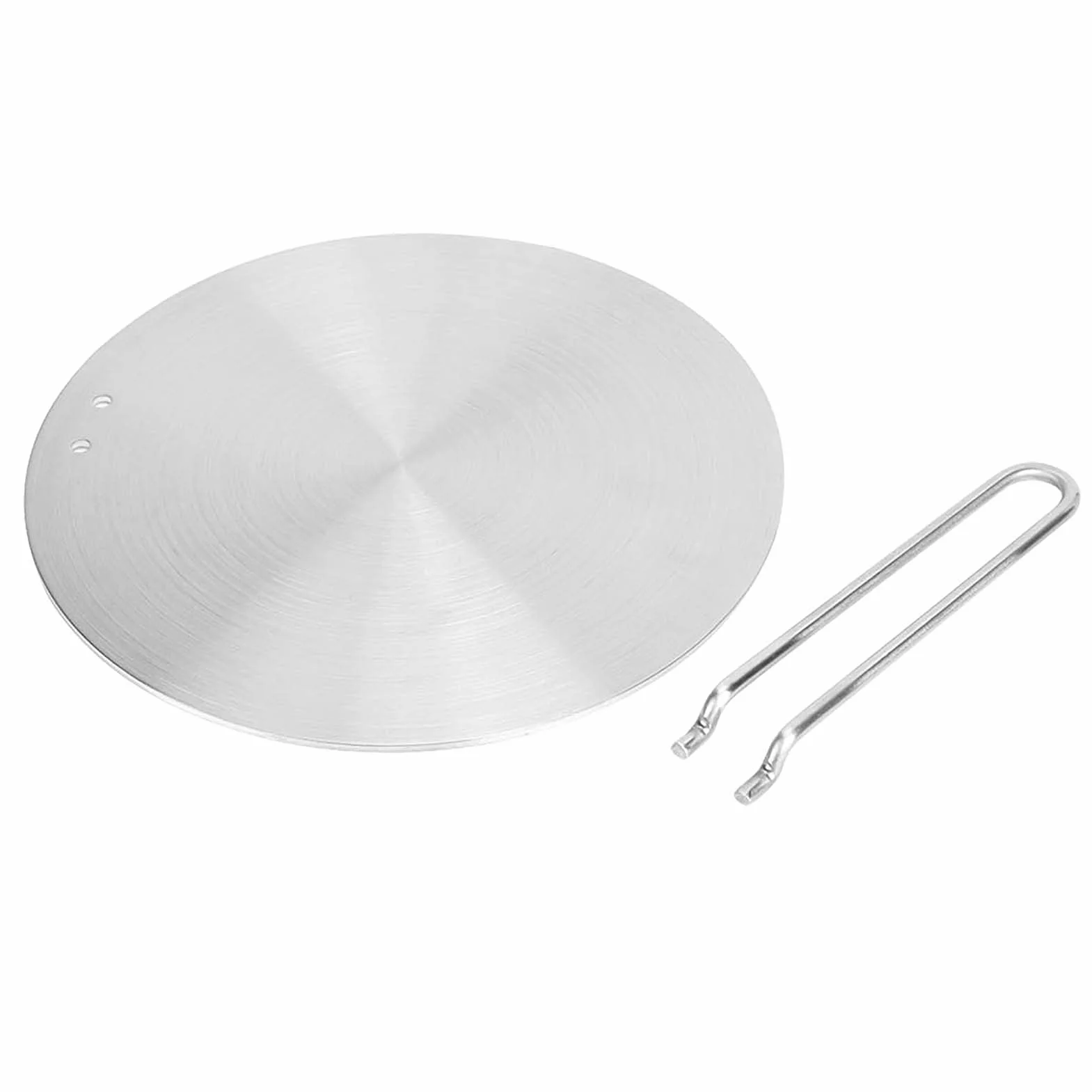 Simmer Ring Płyta Dyfuzyjna ze Stali Nierdzewnej, 24cm, z Uchwytem, Adapter do Kuchenki Indukcyjnej, Gazowej i Elektrycznej