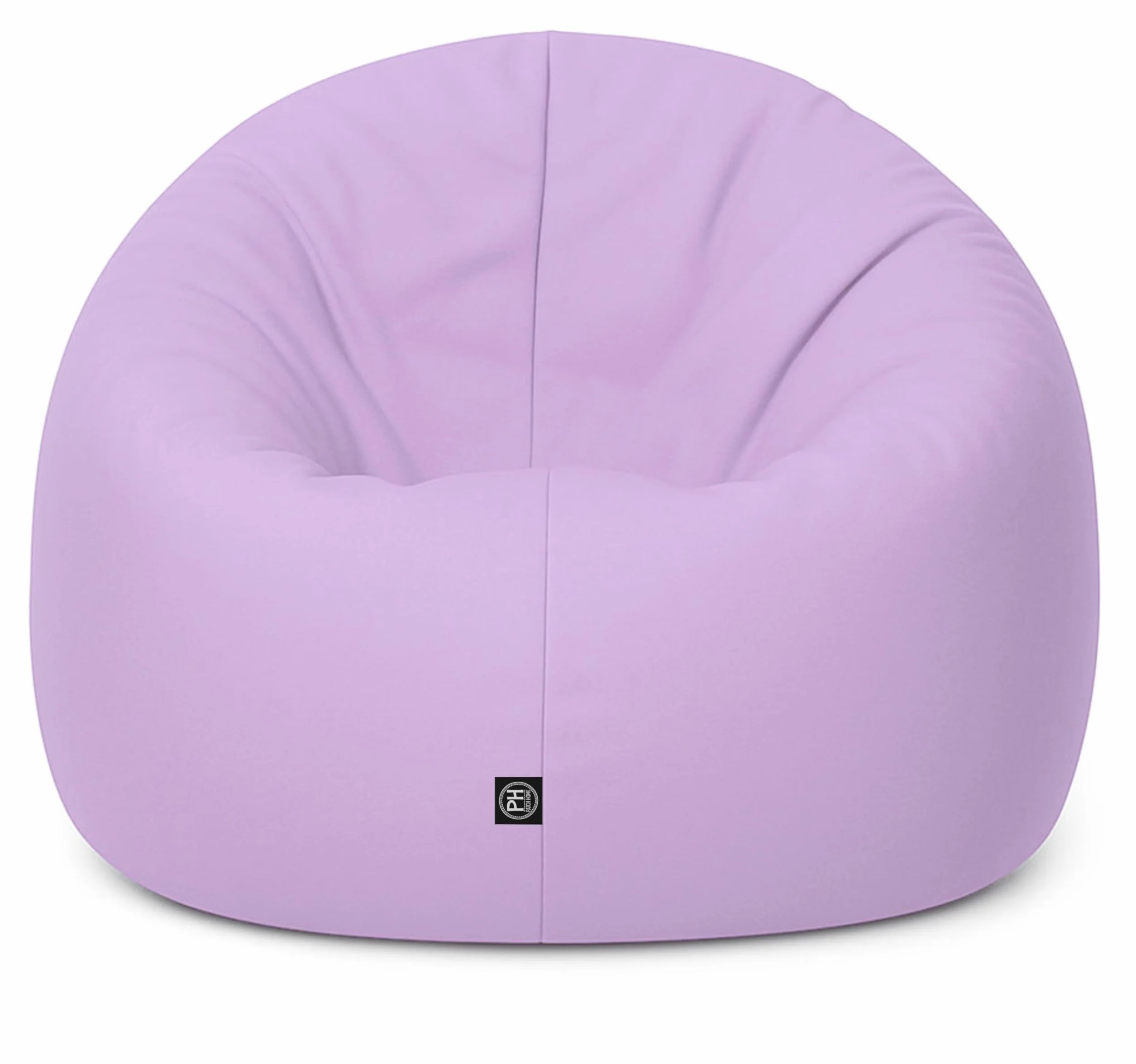 Patchhome Bean Bag worek/poduszka do siedzenia 2 w 1, średnica 100 cm, kolor liliowy optymalnie napełniona