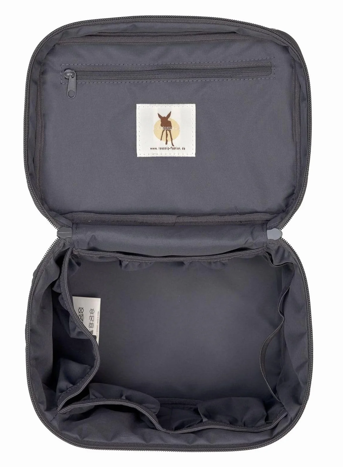LÄSSIG Organizer do przewijania dla niemowląt Organizer pieluch na go/Casual Nursery Caddy To Go Universe Anthracite