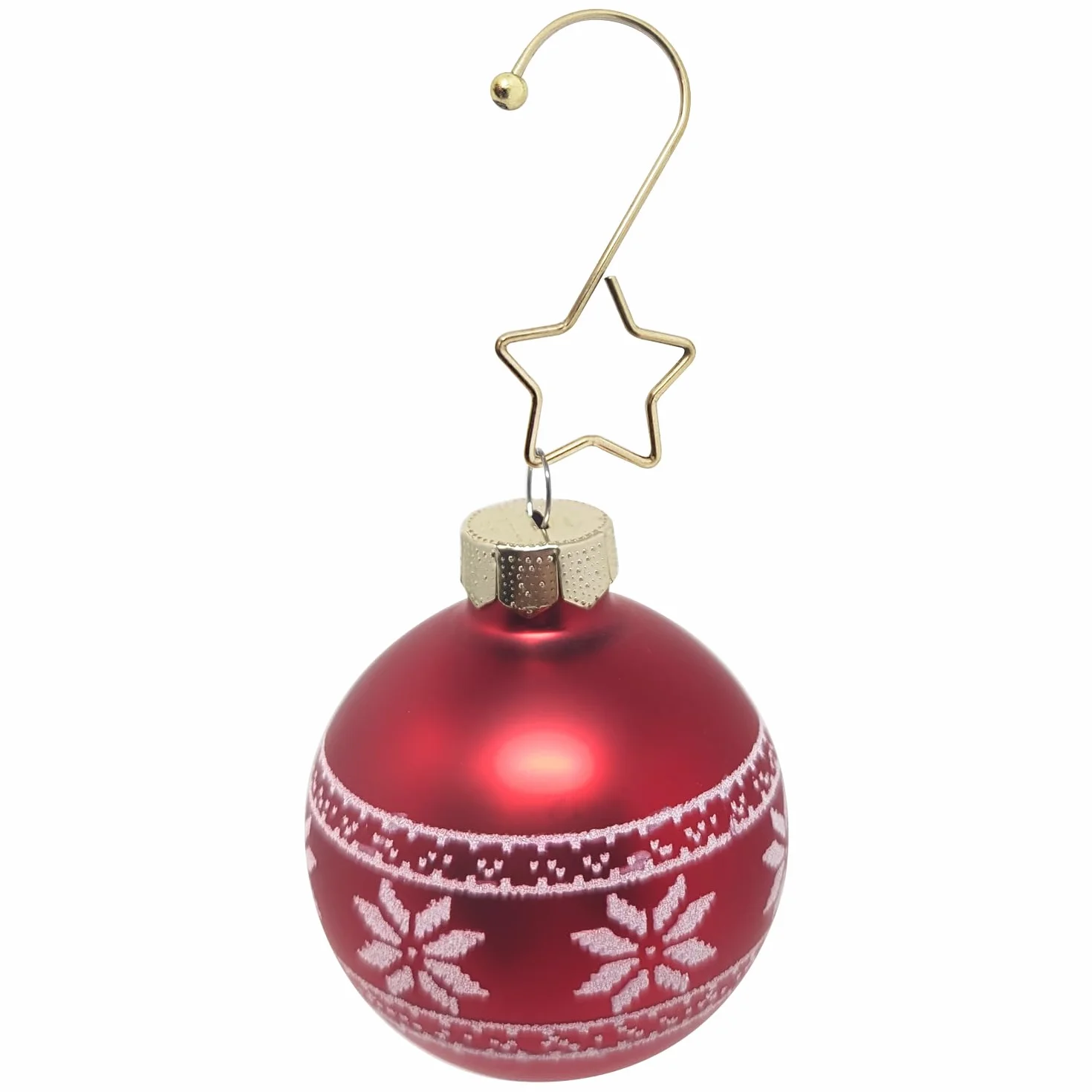 COM-FOUR® 100x wieszaki gwiazdki premium na bombki choinkowe - haczyki na choinki na bombki - wieszaki kulkowe na ozdoby choinkowe - dekoracyjne szybkie wieszaki