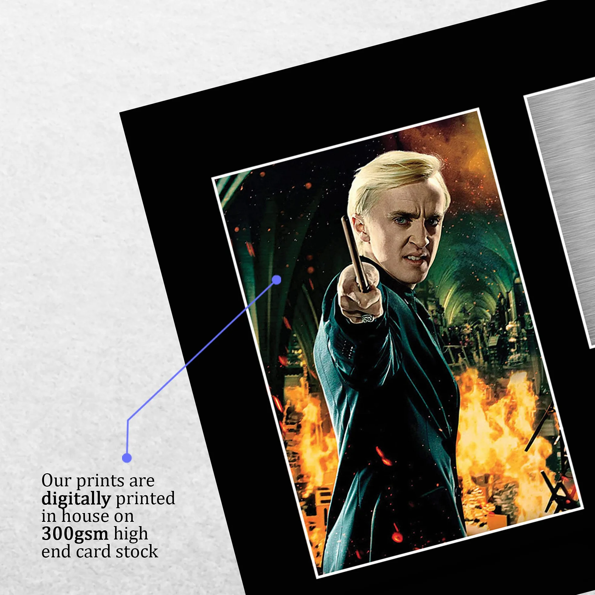 HWC Trading A4 Tom Felton Harry Potter Draco Malfoy prezenty z nadrukiem podpisanym autografem dla fanów pamięci filmowej