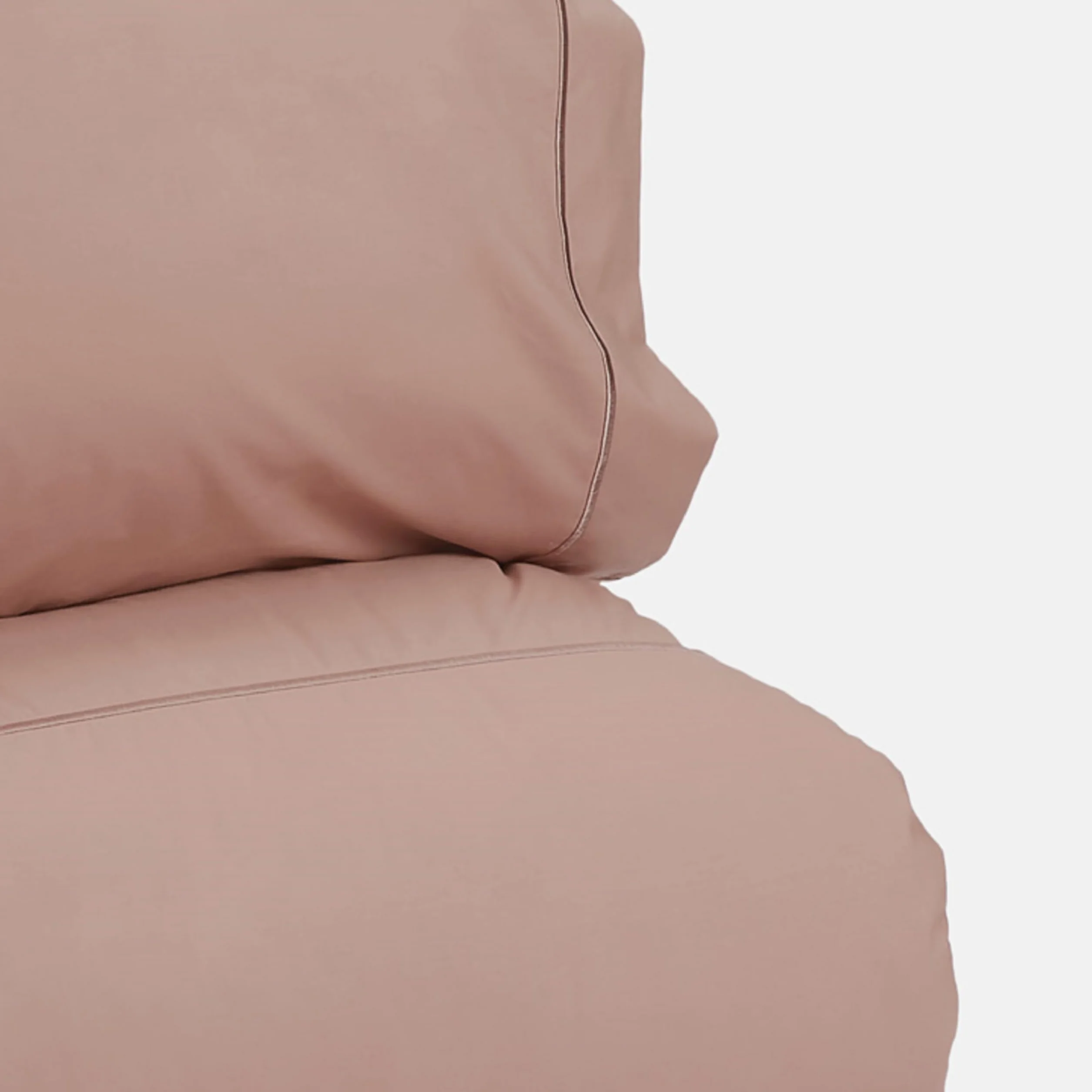 Bianca Plain Dyed Rose Tan Zestaw Pościel 150 cm 100% Bawełna Percale