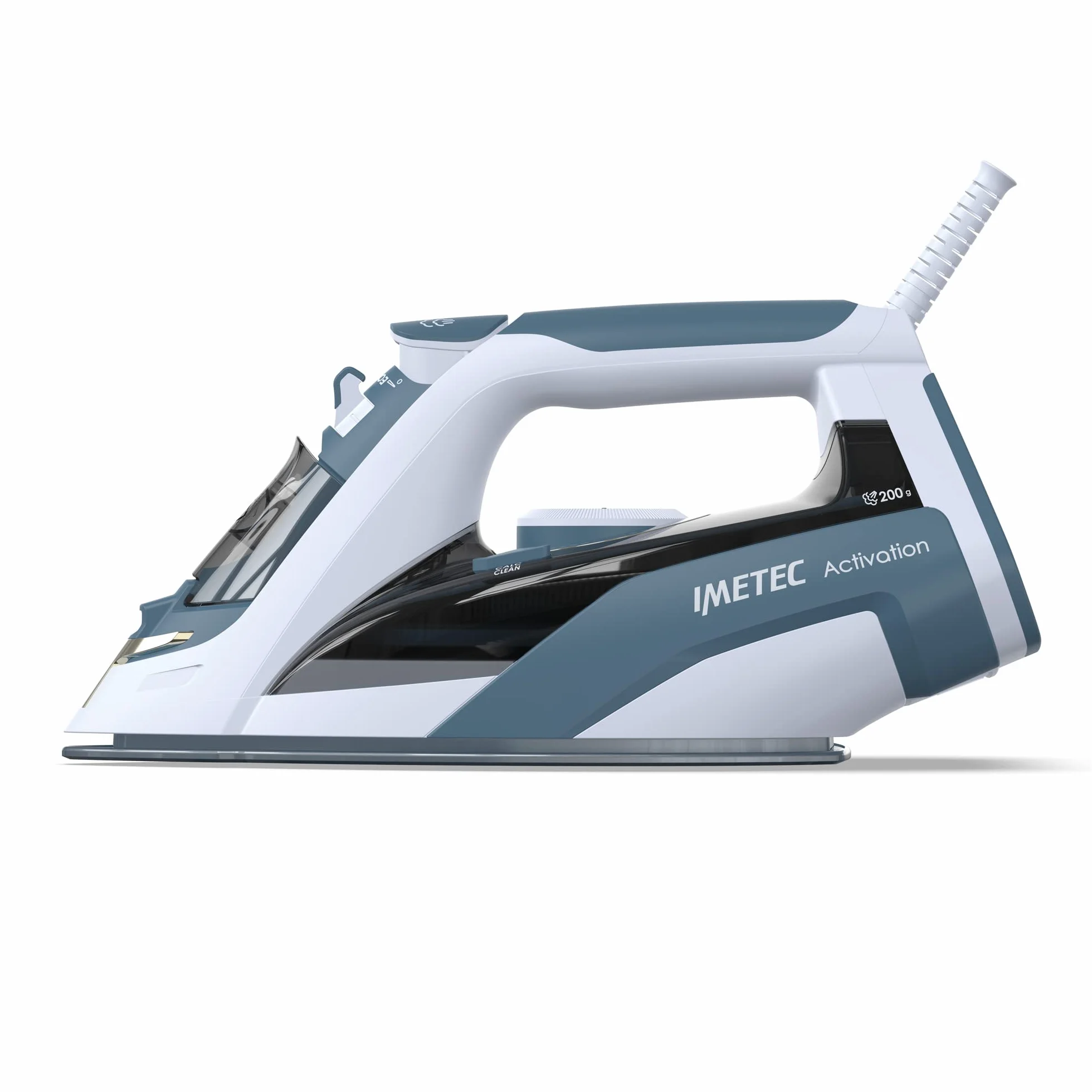 Imetec Activation, żelazko parowe, ceramiczna i turmalinowa płyta przesuwna, efekt prasowania 200 g, technologia przeciwodwapienna ZeroCalc, technologia Eco, 2400 W
