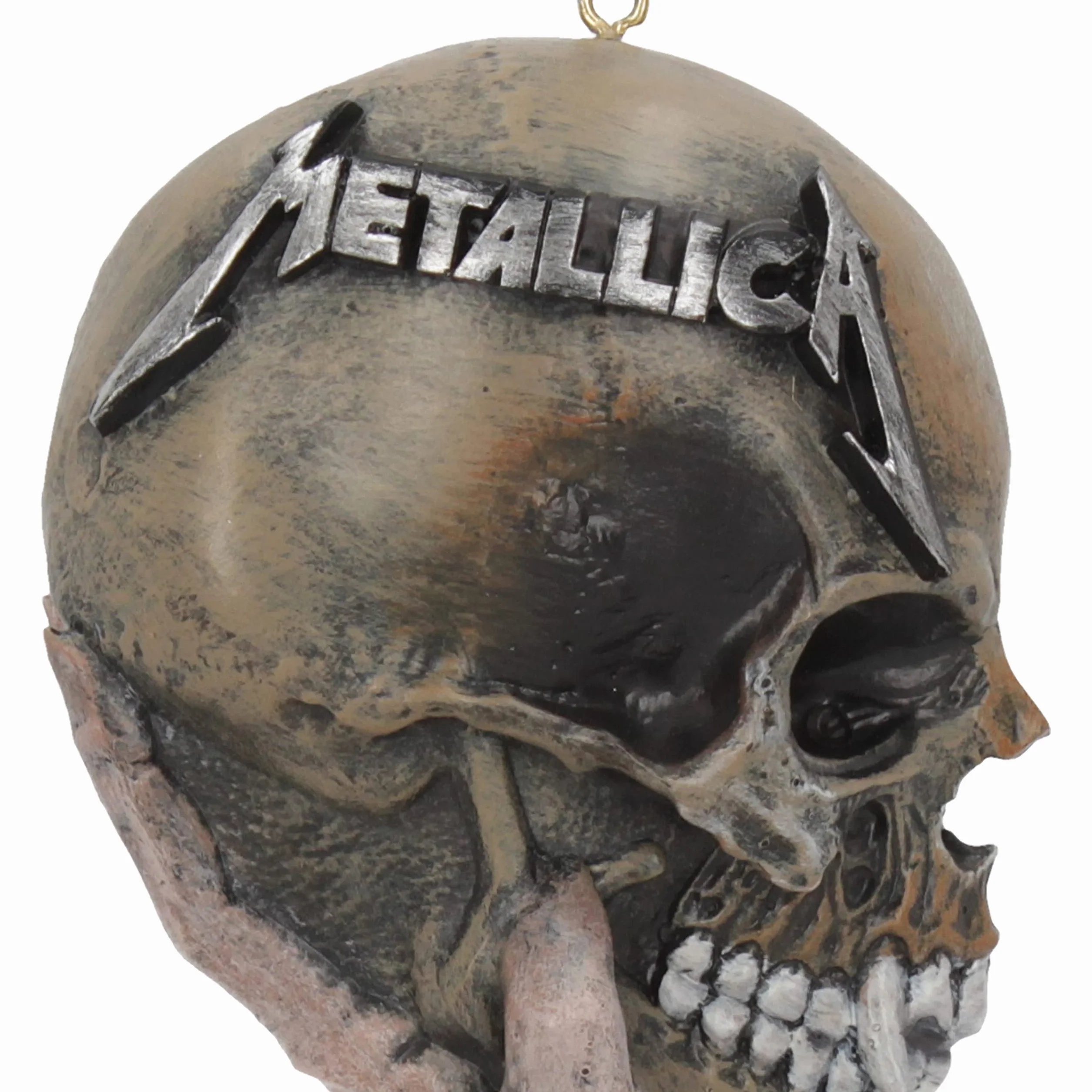Nemesis Now Metallica 'Sad But True' wisząca ozdoba 10,8 cm, oficjalnie licencjonowany towar Metallica, opaska rockowa, dekoracja bożonarodzeniowa, odlewana z najlepszej żywicy, fachowo ręcznie