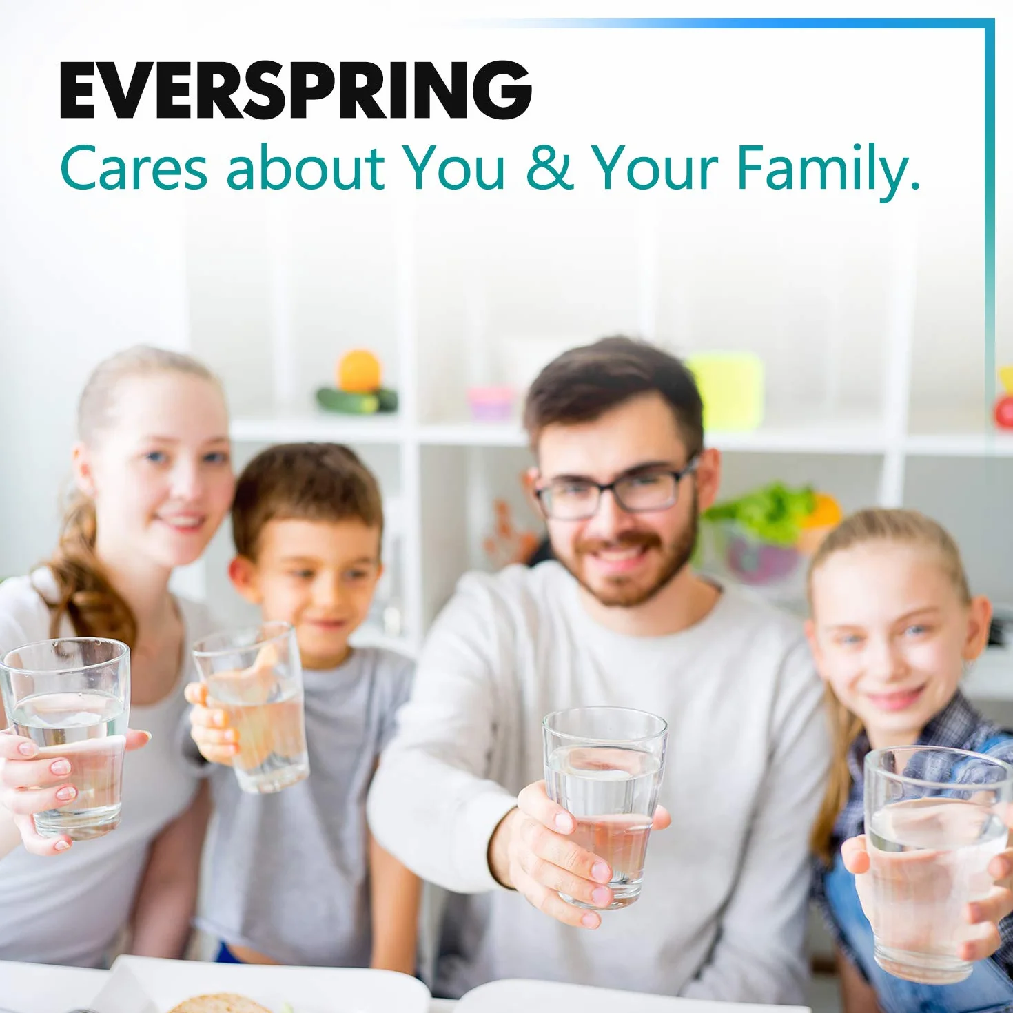 EVERSPRING Filtr wody do lodówki, Kompatybilny z Samsung DA29-00003F, DA29-00003G, Aqua Pure Plus Hafin, DA29-00003B, DA29-00003A, DA97-06317A, RFC1100A, 2 sztuki RWF1100A