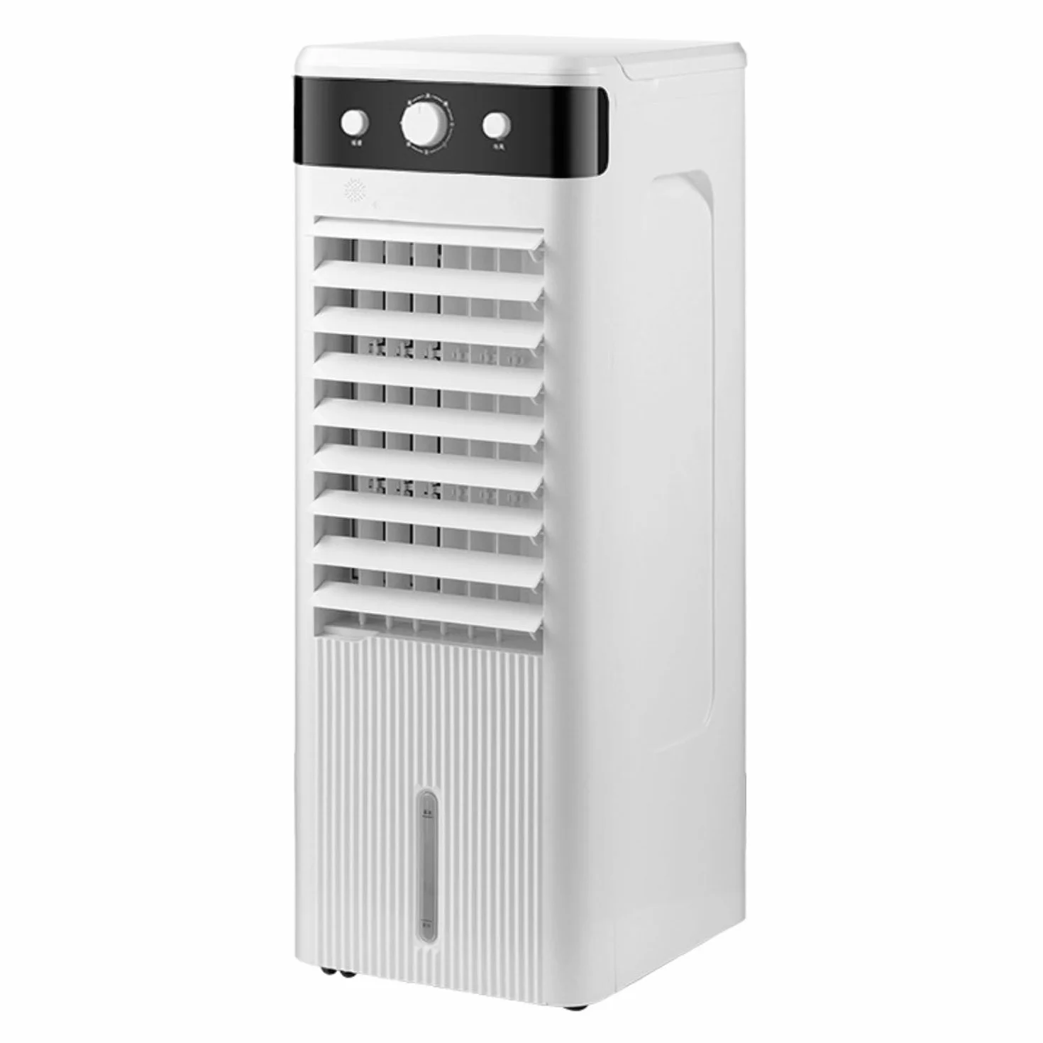 Przenośny klimatyzator z 3 trybami, 3 prędkościami i timerem 12 godzin do automatycznego wyłączania, nie wymaga węża, idealny do użytku w pokoju, biurze i na kempingu