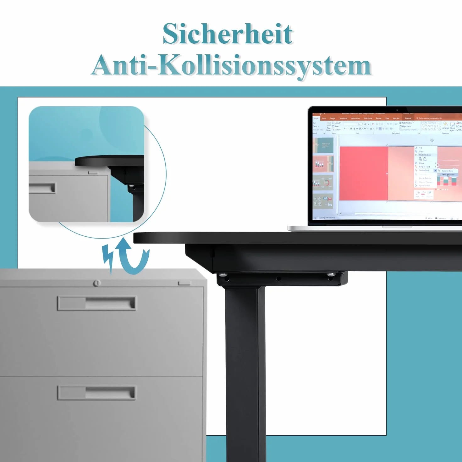 Homall Rama stołu z 2 silnikami z regulacją wysokości, obciążenie do 120 kg, 2-krotny teleskop, stojak stołowy z funkcją pamięci i funkcją ochrony przed uderzeniami (czarny)