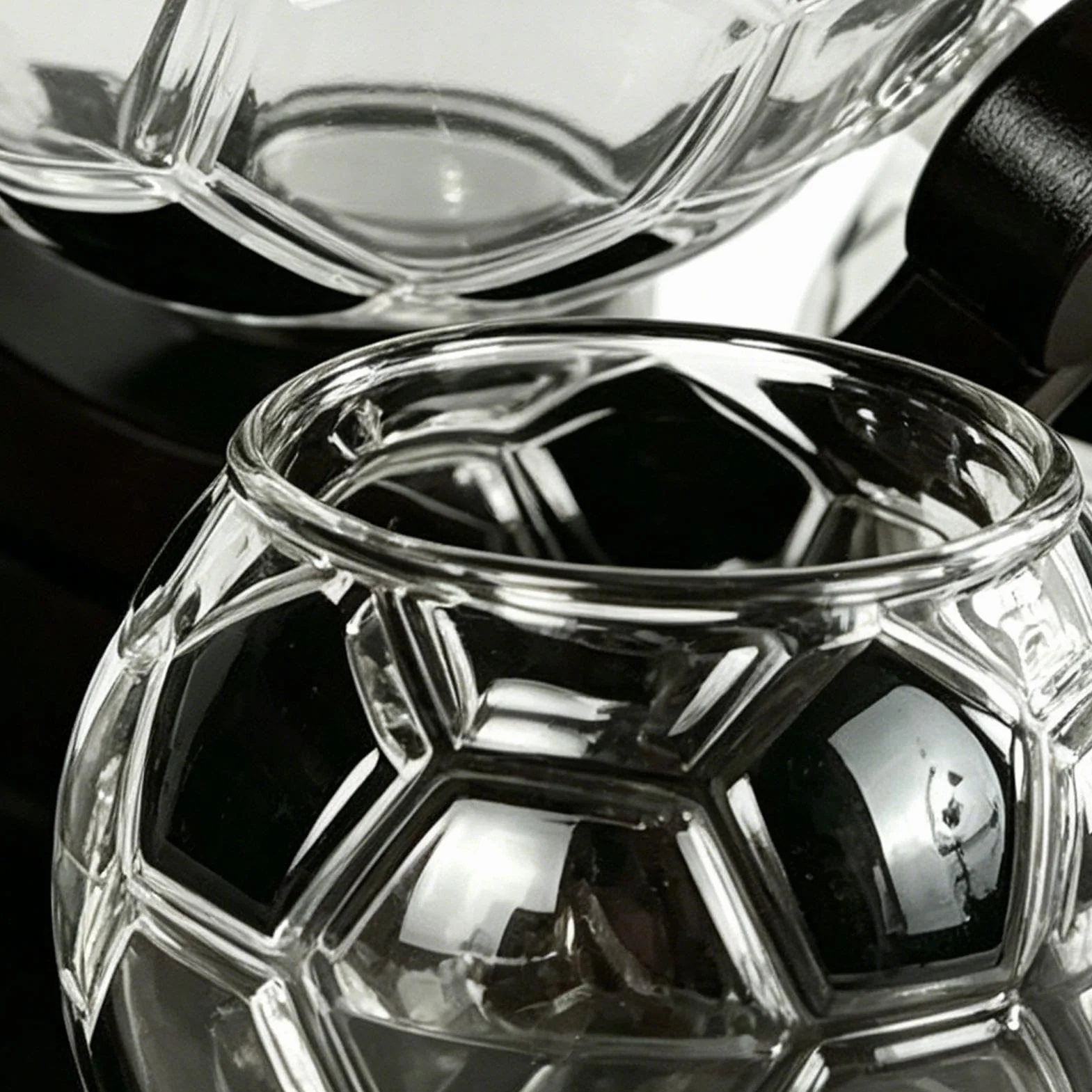 Szklana karafka Szklany dozownik whisky i szklanka z piłkarskim motywem | Karafka do wina 850 ml dla taty, męża, kobiety, mamy, dziadka, domu, kuchni, stołu jadalnego