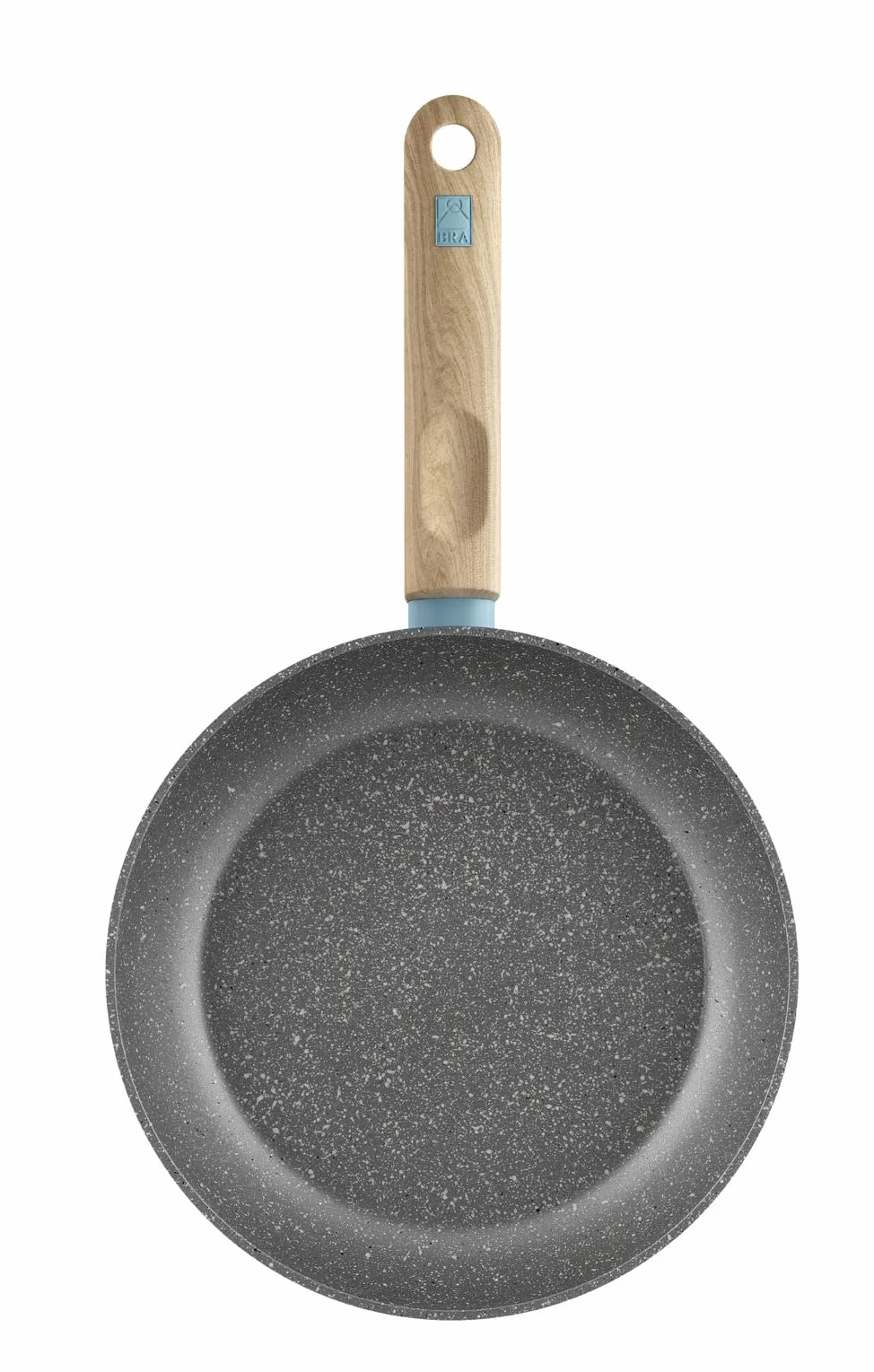 BRA NORDIK zestaw patelni 20-24-28 cm, kute aluminium z nieprzywierającą powłoką, nadają się do wszystkich rodzajów kuchenek, w tym indukcyjnych, turkus