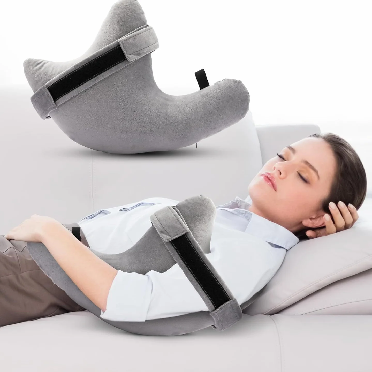 Obrotowy mankiet po operacji, poduszka podtrzymująca ramiona, ergonomiczna poduszka dla osób śpiących na boku, poduszka na ból szyi i ramion, pokrowiec