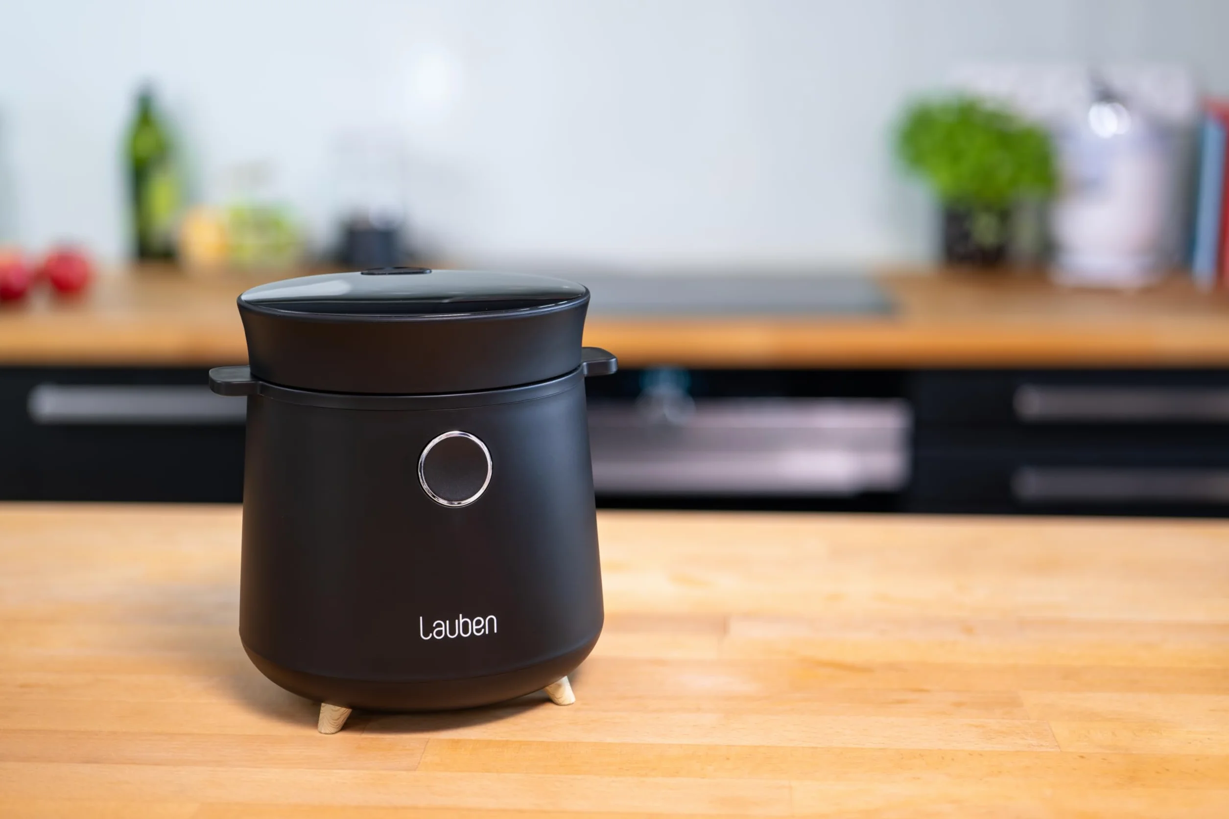 Lauben Wielofunkcyjny ryż Cooker 1500BW, wielofunkcyjny przyrząd do gotowania ryżu, 350 W, 1,5 l, cyfrowy wyświetlacz, 9 programów, powłoka nieprzywierająca, ochrona temperatury, opóźnienie