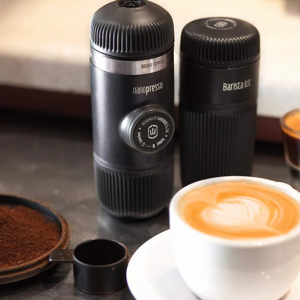 WACACO Nanopresso Barista Kit, akcesoria do przenośnego ekspresu do espresso Nanopresso. Podwójne espresso, Lungo