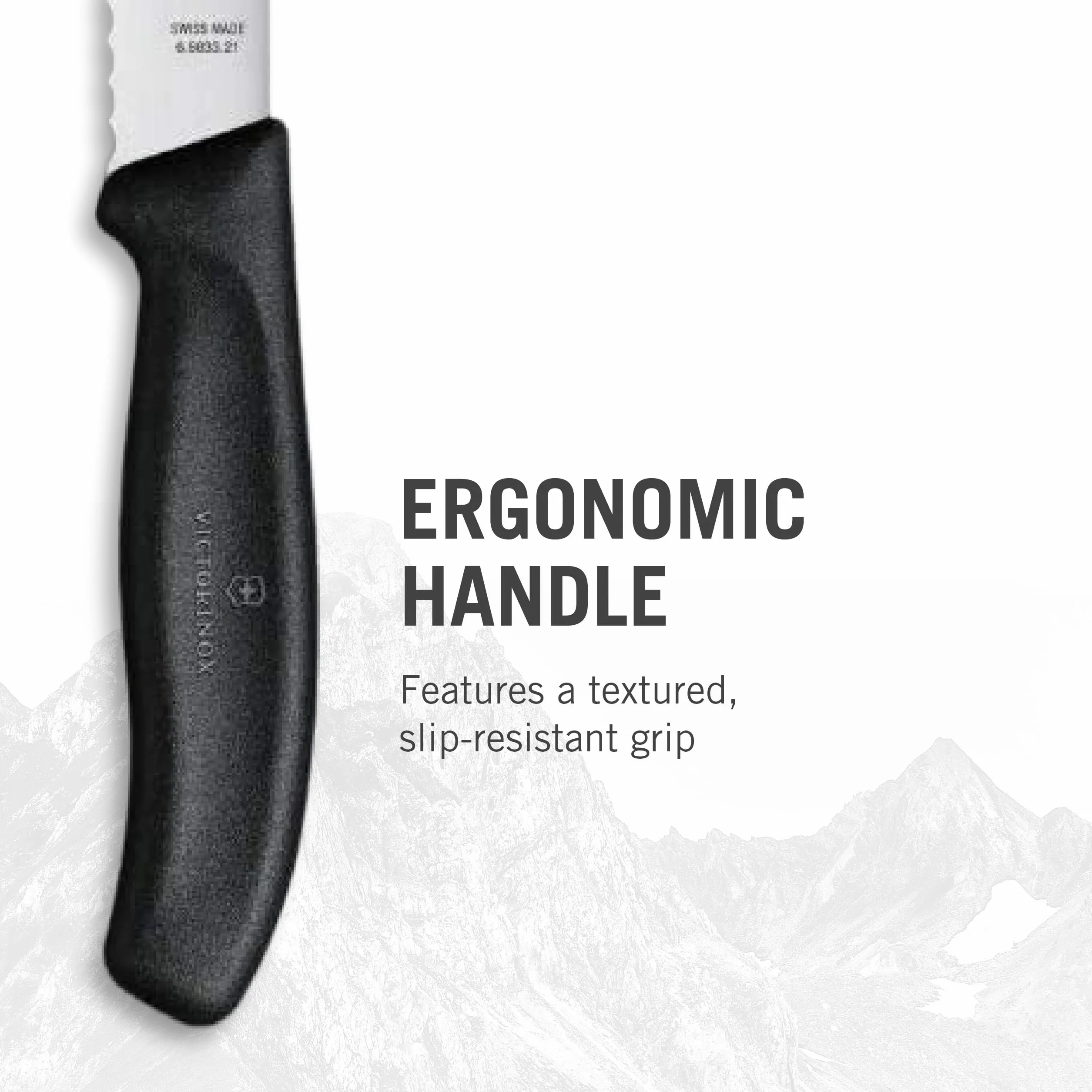 Victorinox Swiss Classic Küchengarnitur mit ergonomischem Griff und rostfreier Stahlklinge, 5-teilig