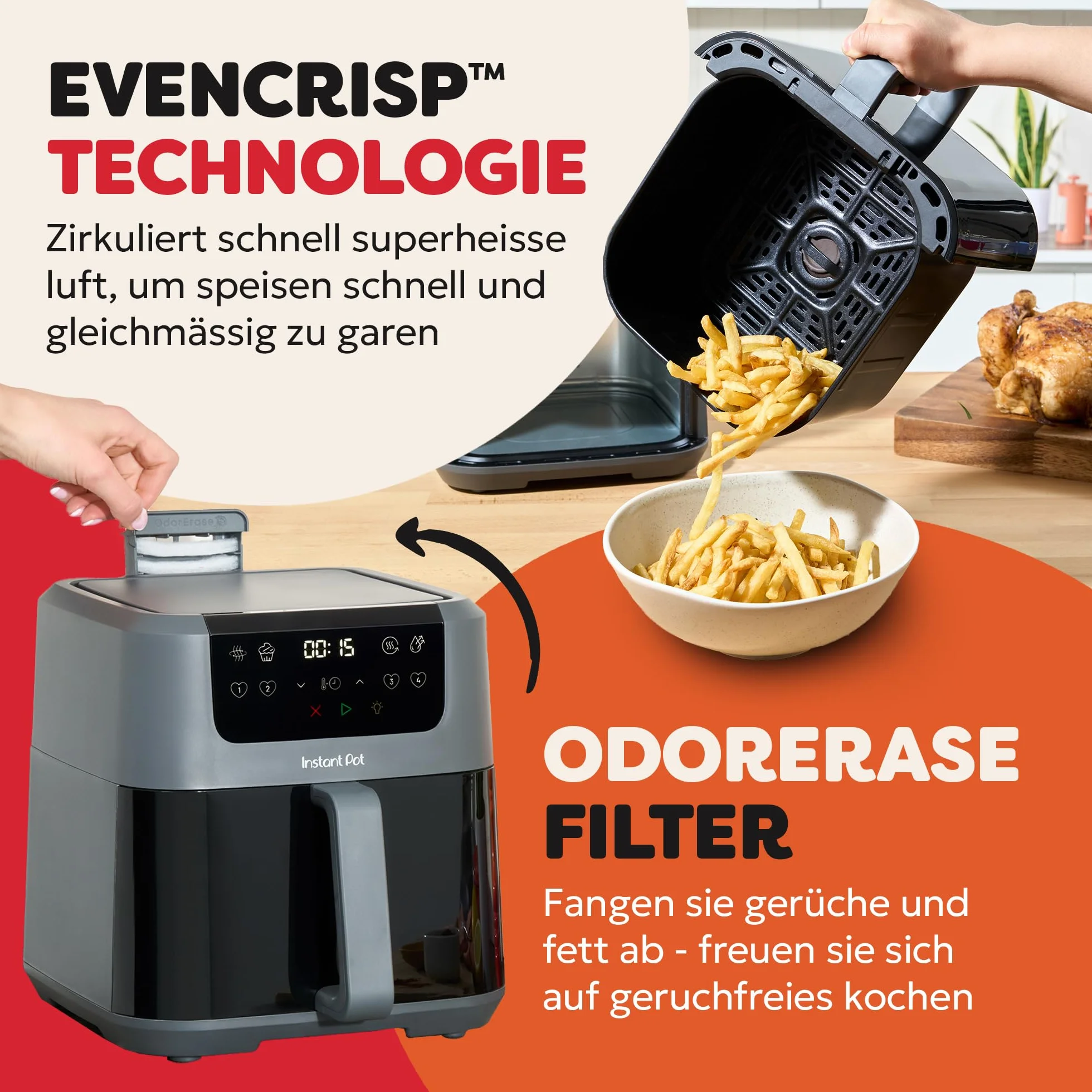 Instant Pot Vortex Compact Truffle frytkownica na gorące powietrze 5 l 4 w 1