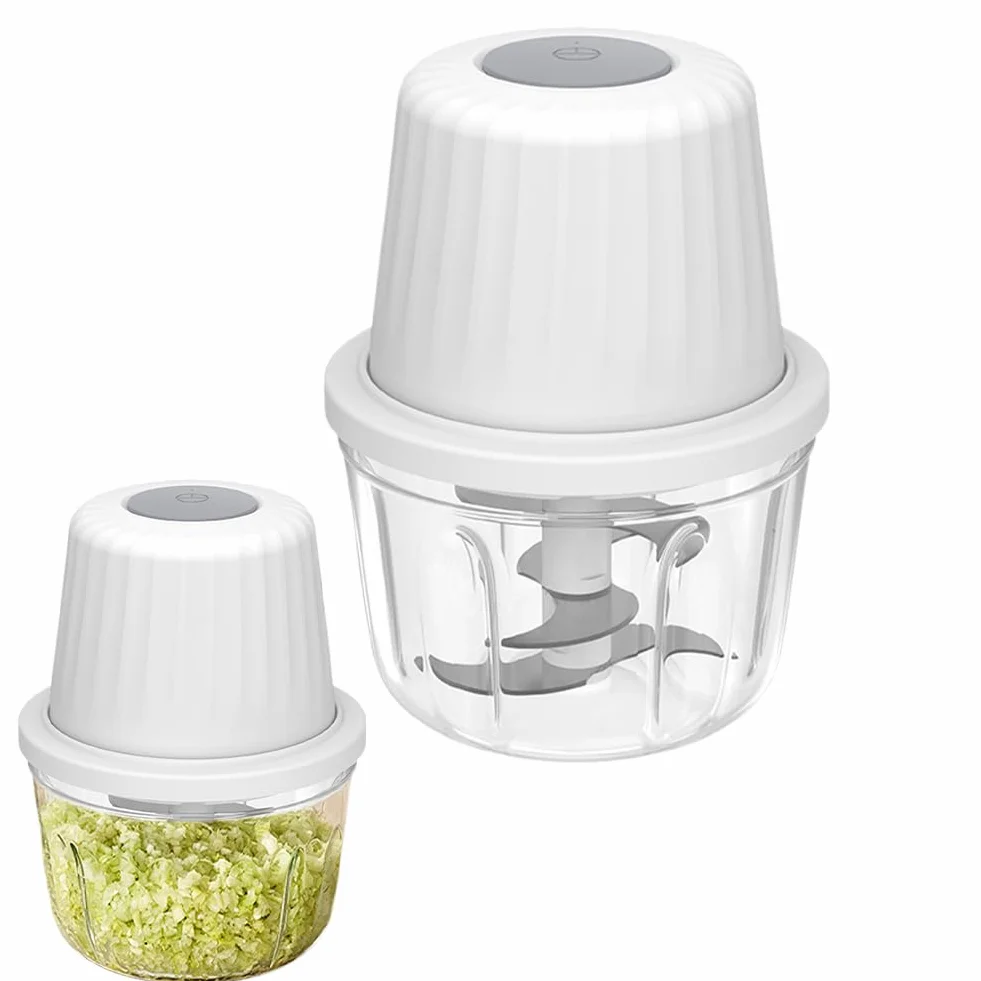 Elektryczny Rozdrabniacz 400ml, Cebula, Warzywa, Mięso, Czosnek, Siekacz do Cebuli, Mały Elektryczny Siekacz do Cebuli USB