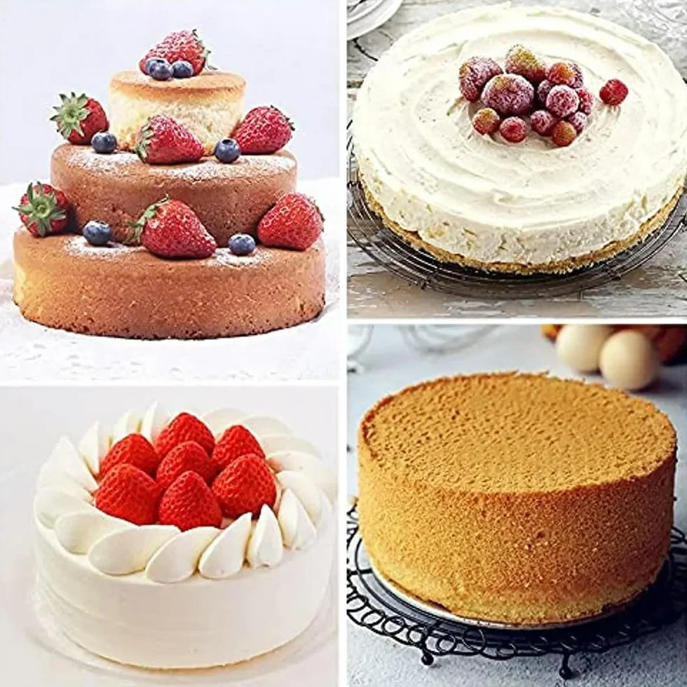 Okrągła forma do pieczenia ciasta, mała cylindryczna taca na mus i kremówkę, idealna do deserów cukierniczych, nieprzywierające narzędzie do pieczenia w kuchni
