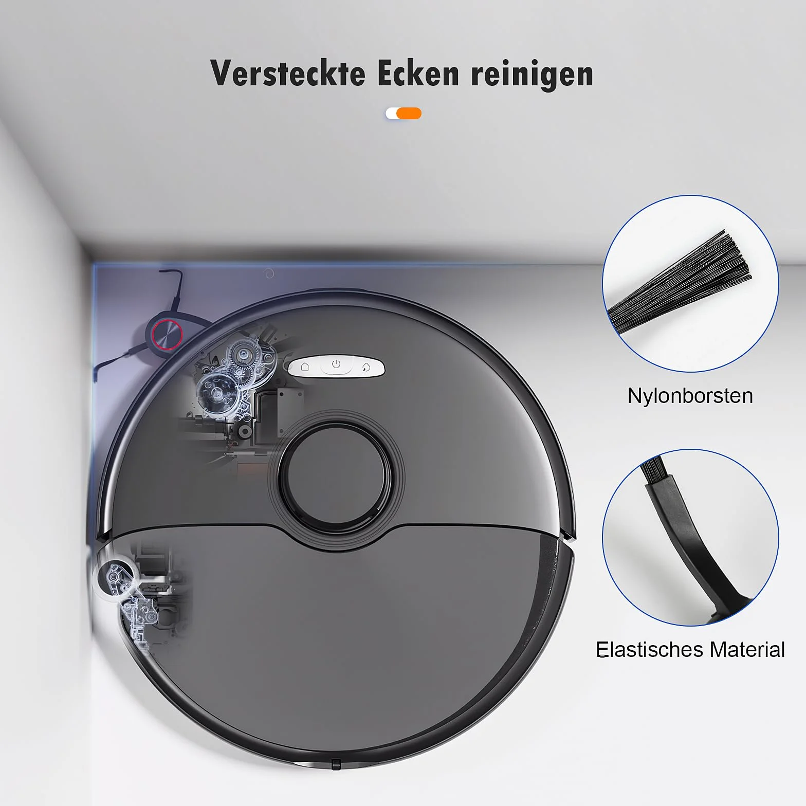Zestaw 26 akcesoriów do robota odkurzającego Roborock S8 MaxV Ultra, 2 szczotki główne, 4 worki na kurz, 4 chusteczki, 4 wycieraczki boczne, 4 filtry, 6 szczotek bocznych, 1 szczotka do czyszczenia, 1