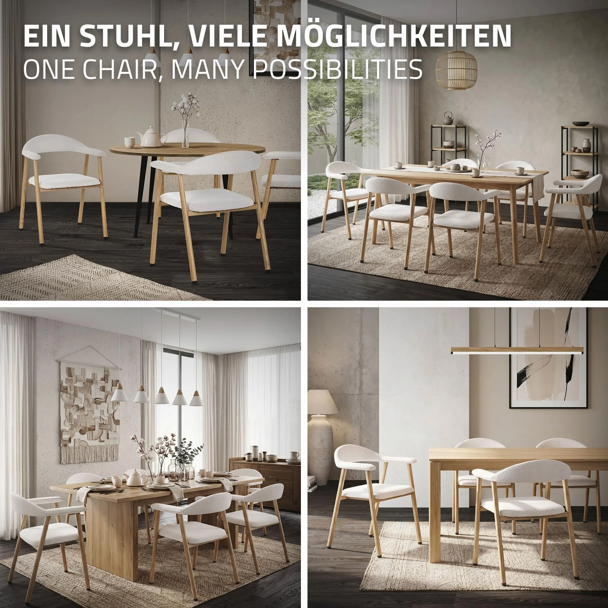 ML-Design Krzesla do Jadalni 2 Szt z Podlokietnikami Bezowy, Tapicerowane Krzesla Kuchenne z Oparciem, Ergonomiczne Fotele do Salonu z Tkanina Pleciona i Metalowymi Nogami w Drewnianym Stylu