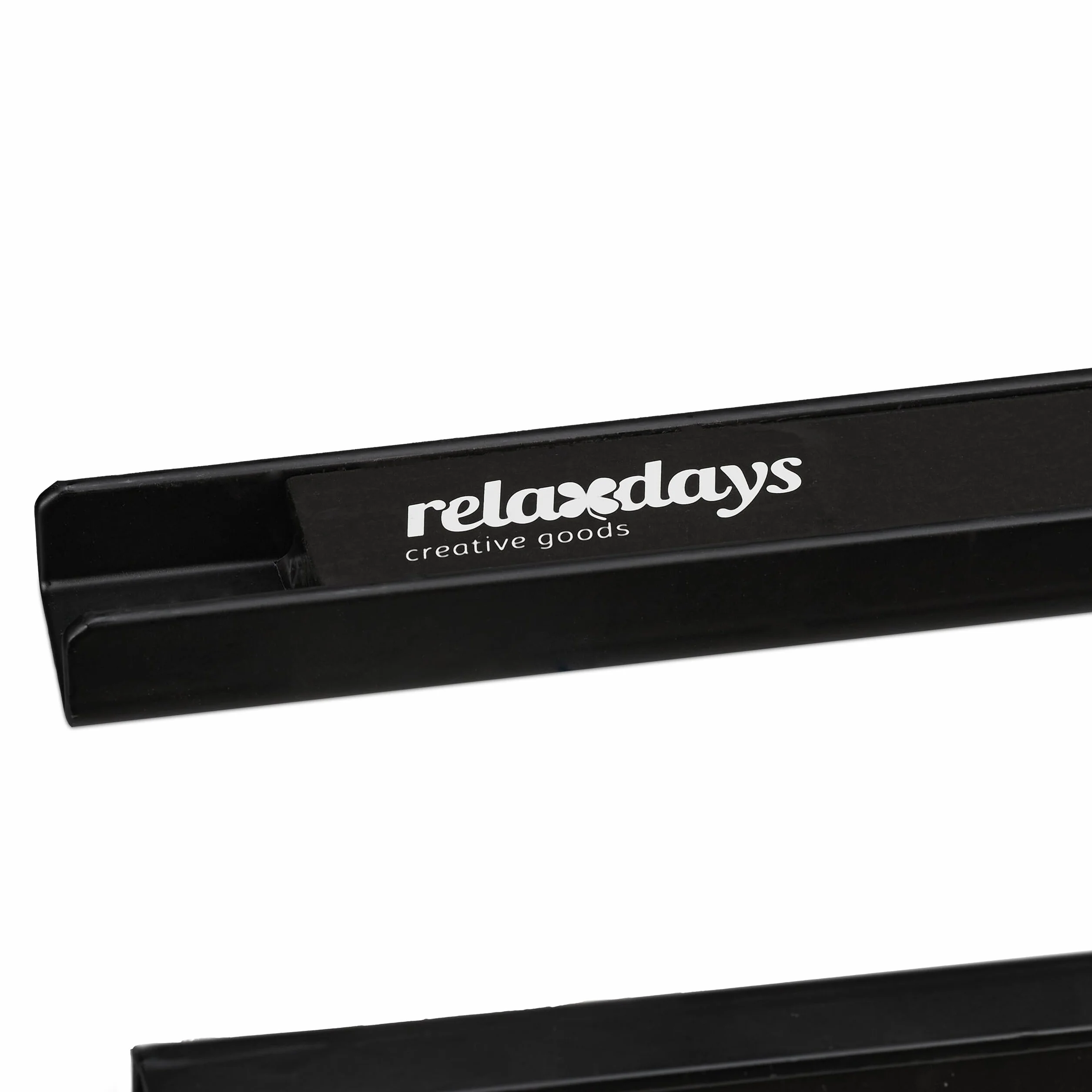 Relaxdays Listwa magnetyczna zestaw 3 sztuk, każda o długości 30 cm, stal, uchwyt na noże do narzędzi i noży, śruby do ściany, kolor czarny