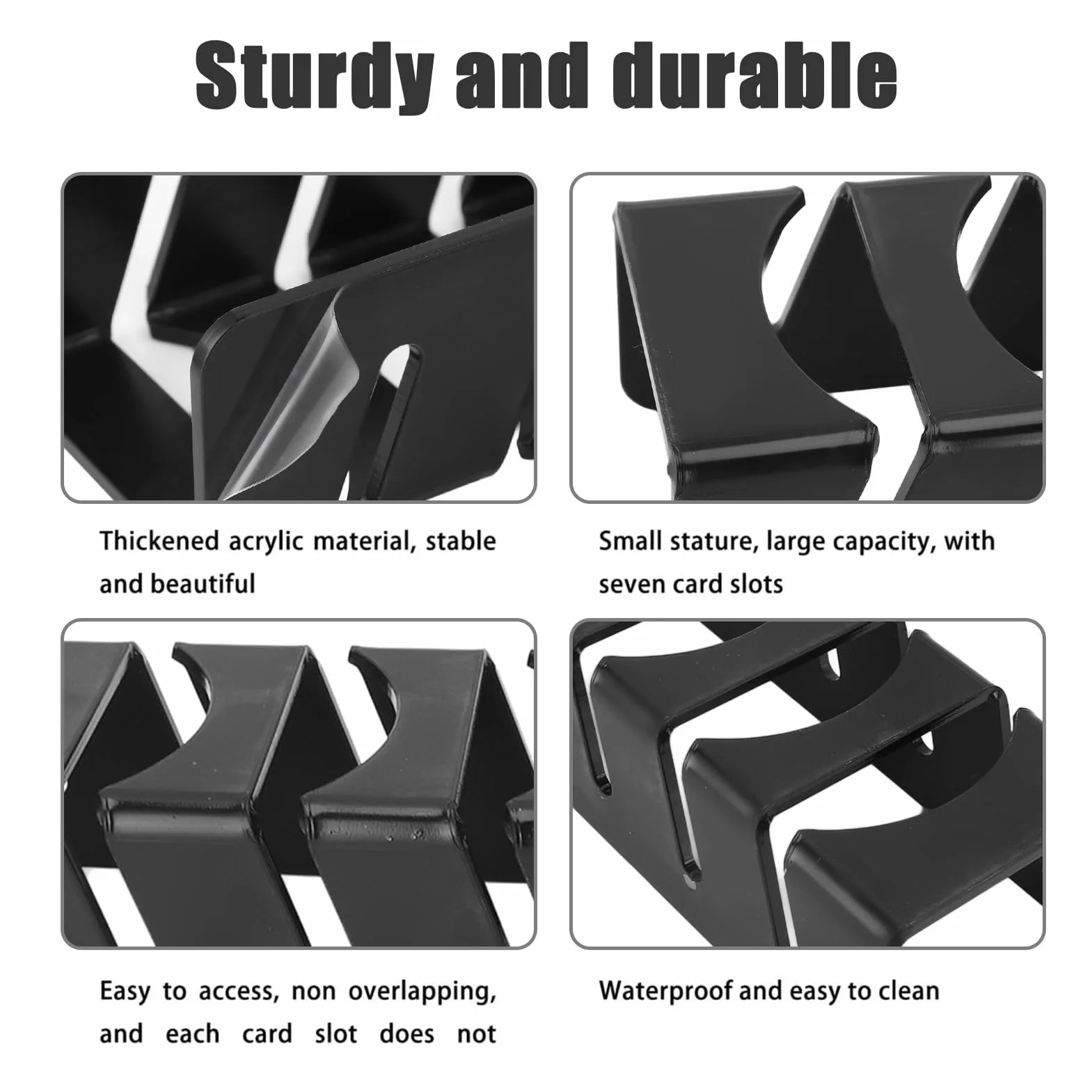 Acrylic Hat Stand for Baseball Caps Set, 2 Pcs Hat Organizer for 14 Caps, Display and Organizer for Bedroom, Closet, Office