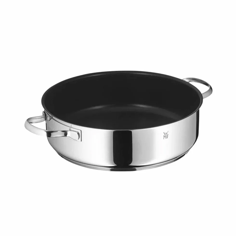 WMF Provence Plus 5-częściowy zestaw garnków indukcyjnych, bez powłoki, ze szklaną pokrywką, nadaje się do wszystkich rodzajów kuchenek, bez skalowania, polerowana stal nierdzewna Cromargan