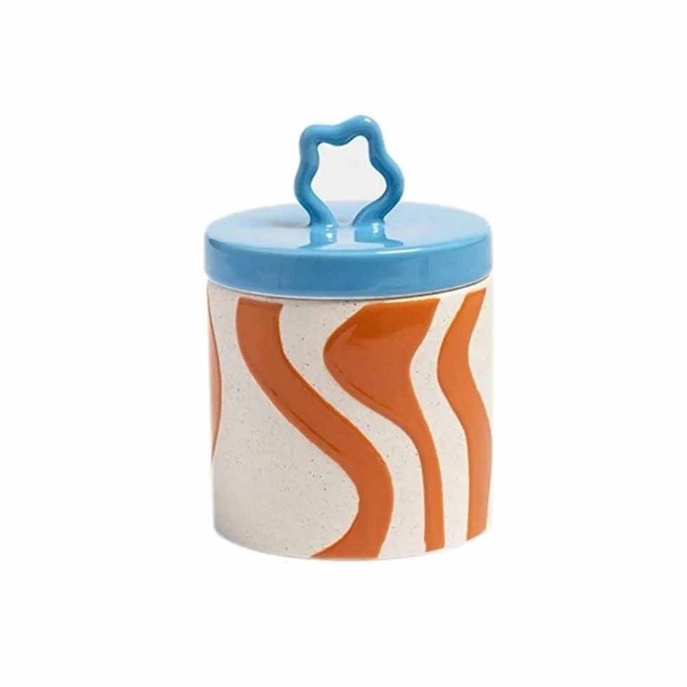 Masło pudełko Ceramiczny pojemnik na masło, kolorowy słoik do przechowywania w wazonie kuchennym, pudełko biżuterię ze słoikami cukierki