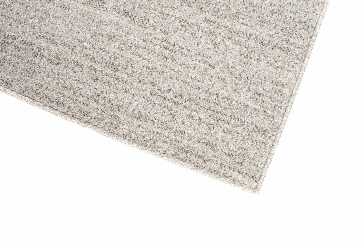 Tapiso Sari chodnik na metry do salonu, sypialni, kuchni, korytarza, mostek na wymiar, szary, szarobrązowy, jednokolorowy, krótkie runo, melanż, 90 x 300 cm
