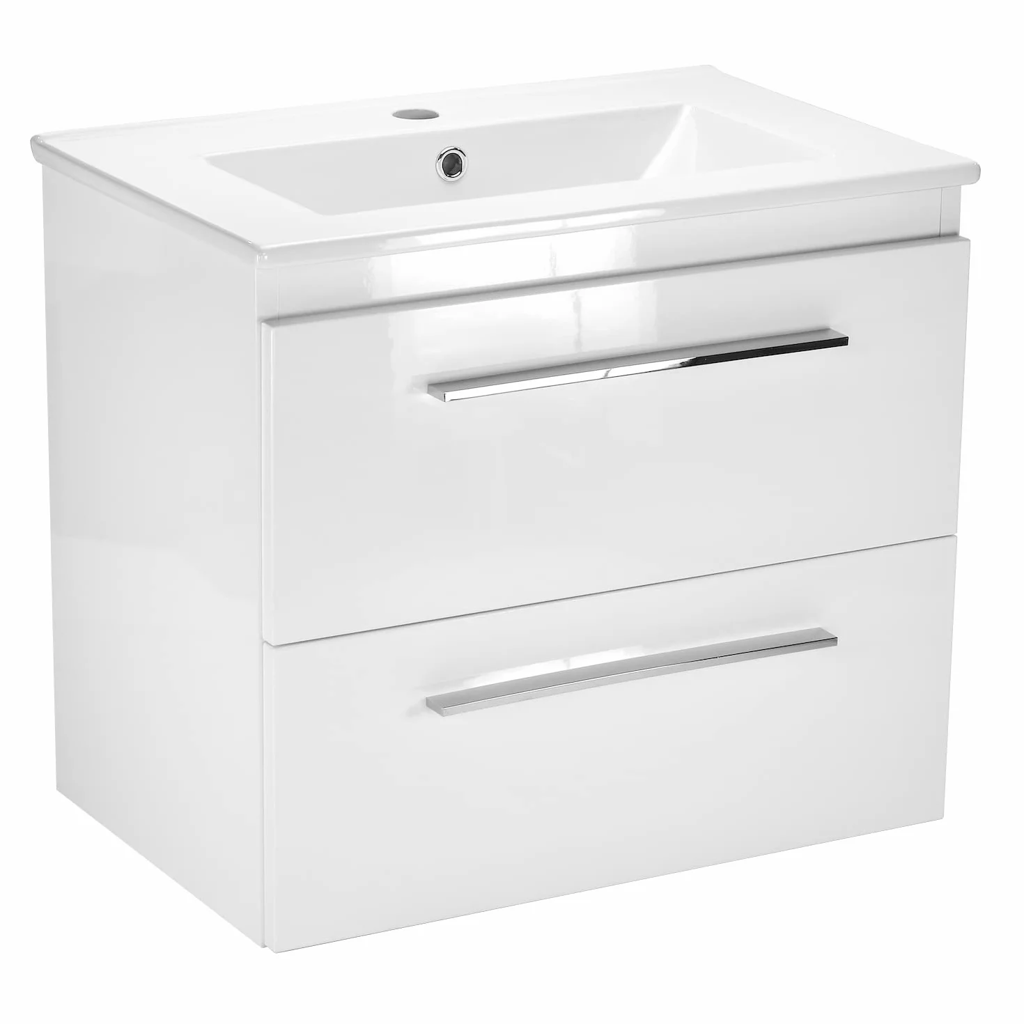 Szafka pod umywalkę 50 cm 60 cm 80 cm Sycylia umywalka z szafką pod umywalkę 2 szuflady ceramiczna umywalka nowoczesny mebel łazienkowy (biały, 50 cm)