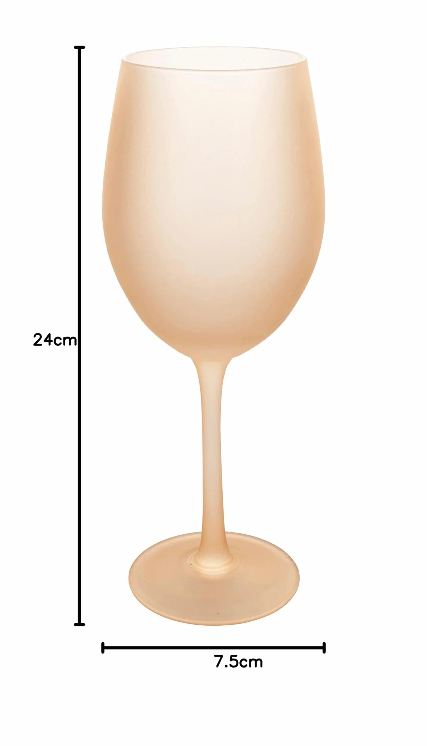 Villa d'Este Home Tivoli Happy Hour Chocolate Set 6 szklanych kielichów 550 ml