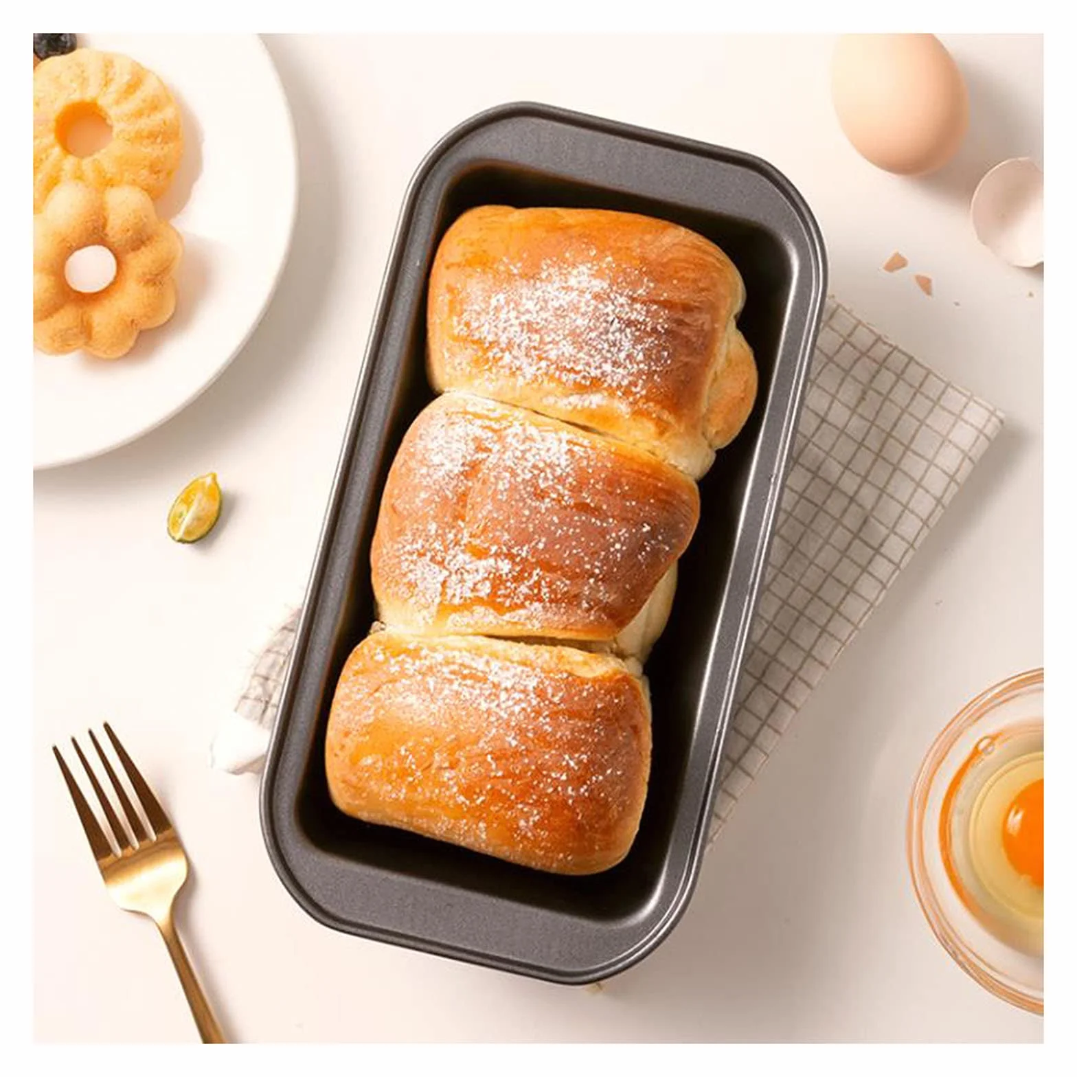 Naczynia kuchenne Bochenek Prostokątna Czarna Nieprzywierająca Blacha do pieczenia chleba Forma do tostów Ciasto Ciasto Blacha do pieczenia Pieczenie Narzędzie do pieczenia w piekarniku Nieprzywiera