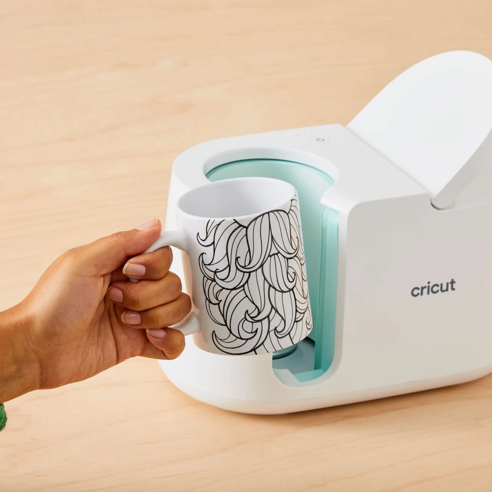 Cricut Fazowany ceramiczny pusty kubek | szary | 425 ml (425 g) | 1 x kubek do sublimacji z atramentem infuzyjnym | do użytku kubek prasa infuzyjny atrament