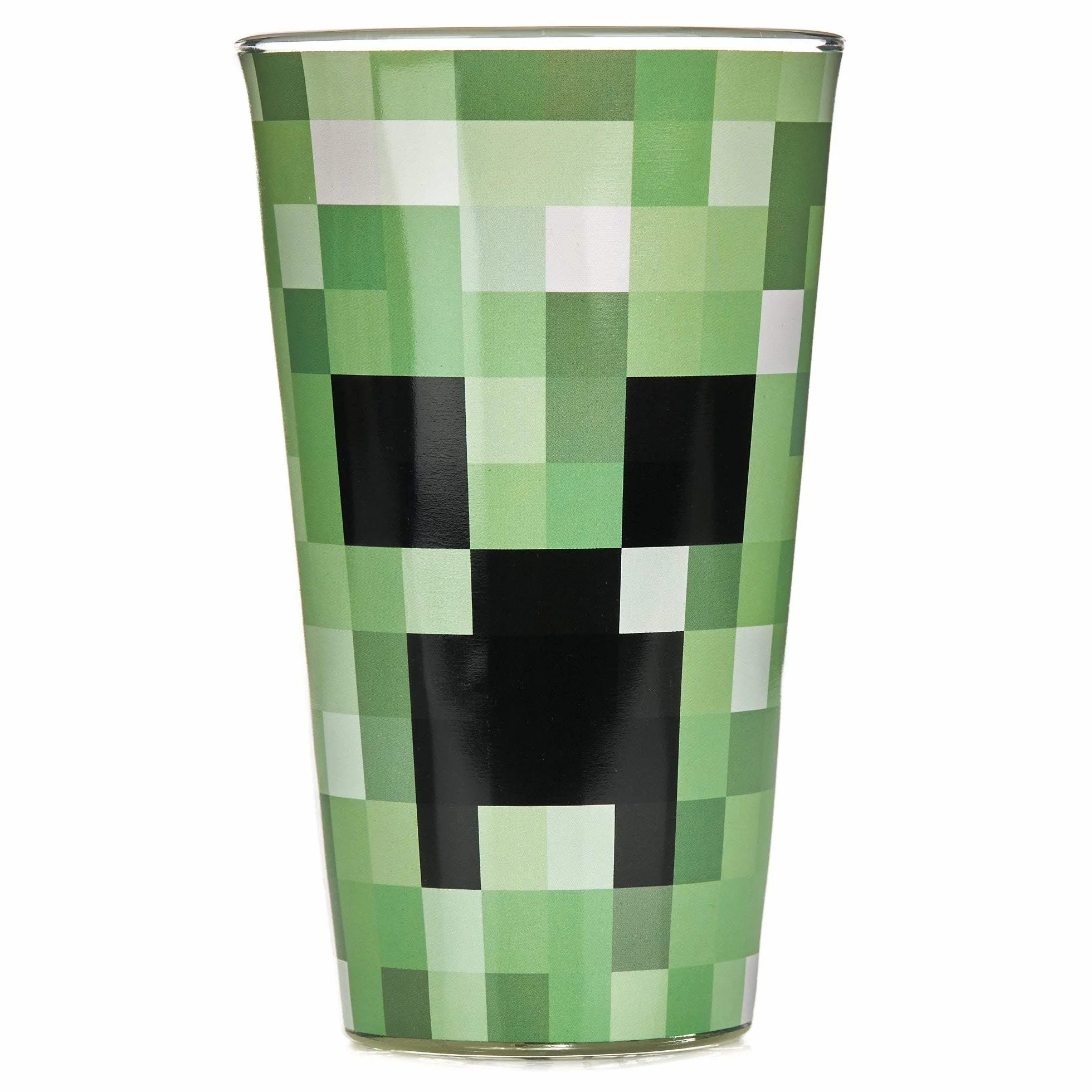 Paladone PP6729MCF Pikselowane szkło pnącze | Kubek do picia 450 ml | Idealny pomysł dla fanów Minecraft