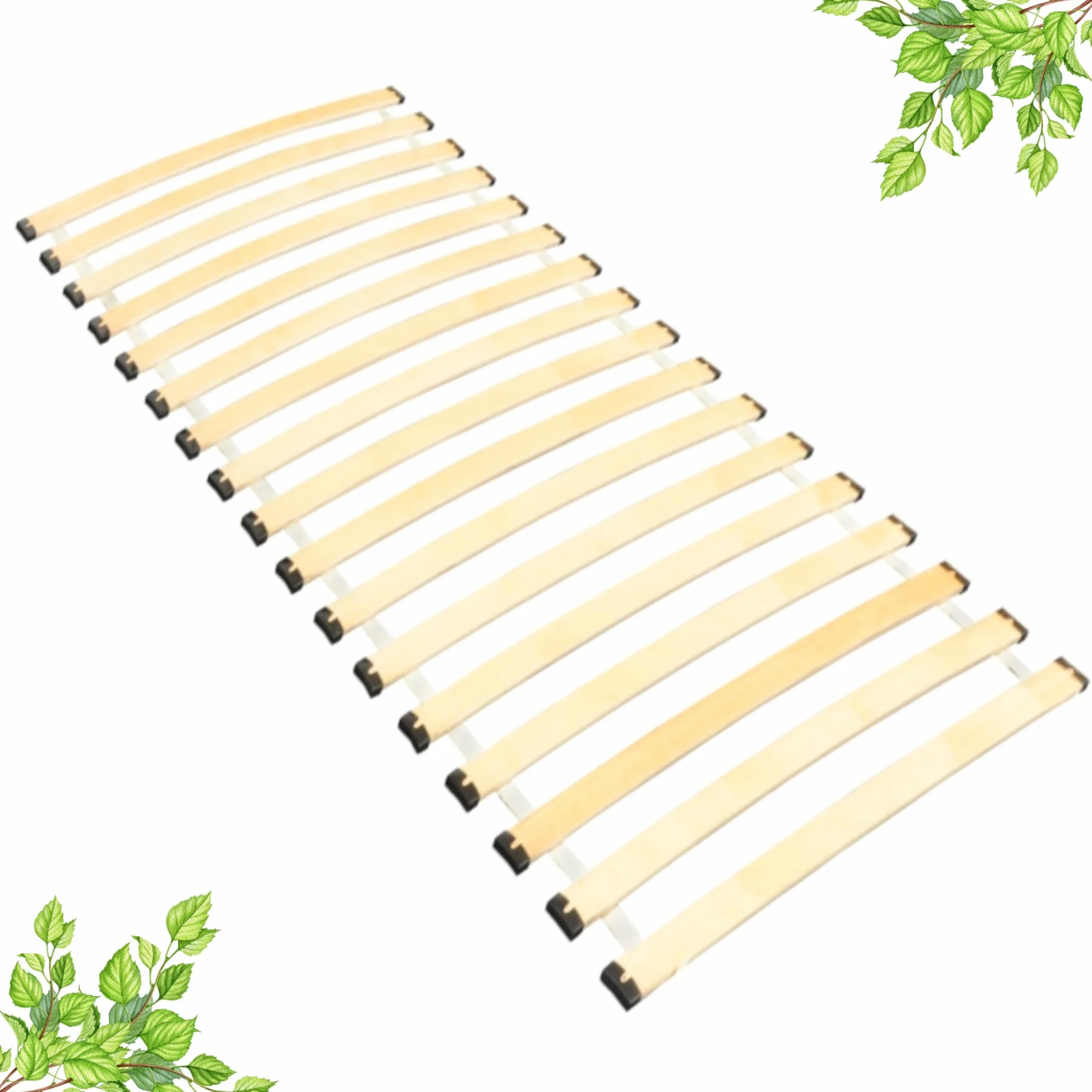 Rolowany Stelaż Listwowy 90x200cm - 18 Elastycznych Listew, Cicha Konstrukcja z Nakładkami Wyciszającymi - Solidny i Stabilny Stelaż Pod Materac - Łatwy Montaż - Obciążenie do 145kg