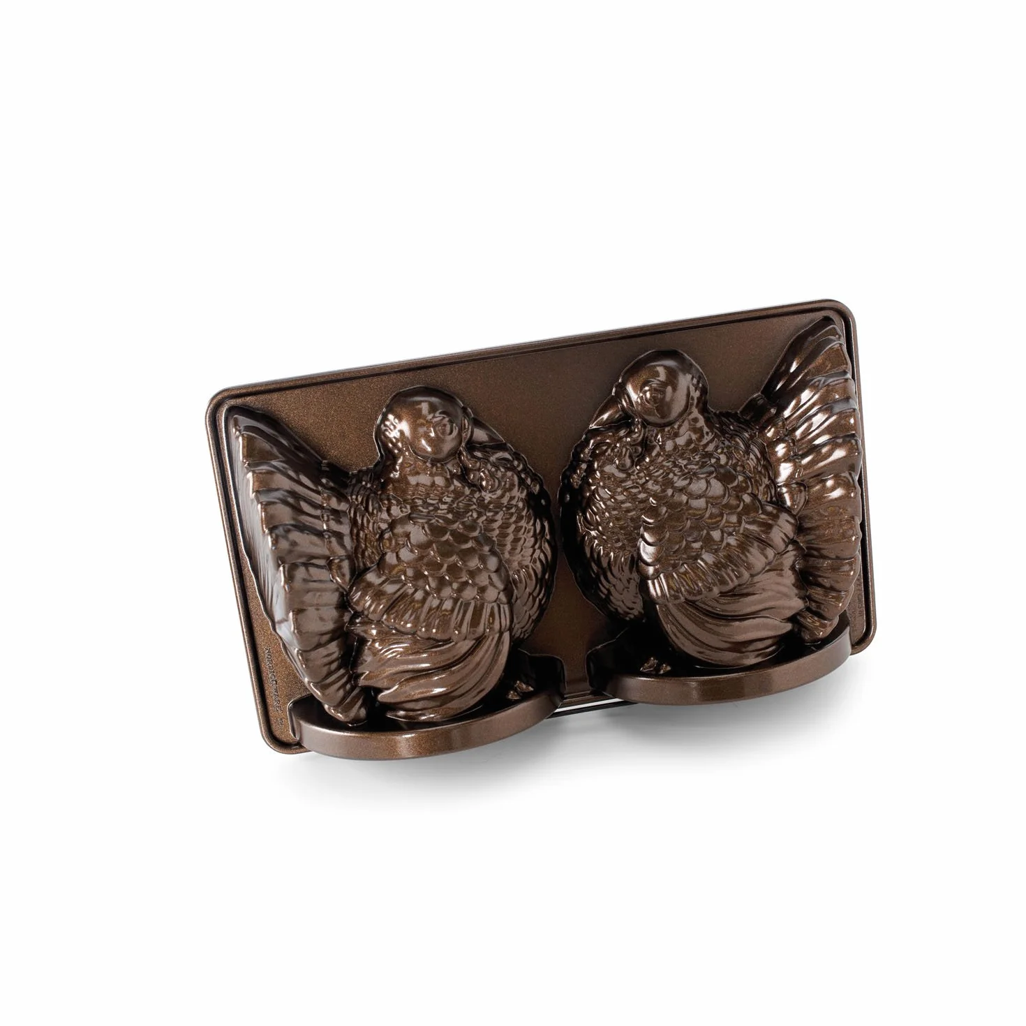 Nordic Ware 52348 klasyczna patelnia 3D z indykiem, brązowa, aluminiowa, brązowa