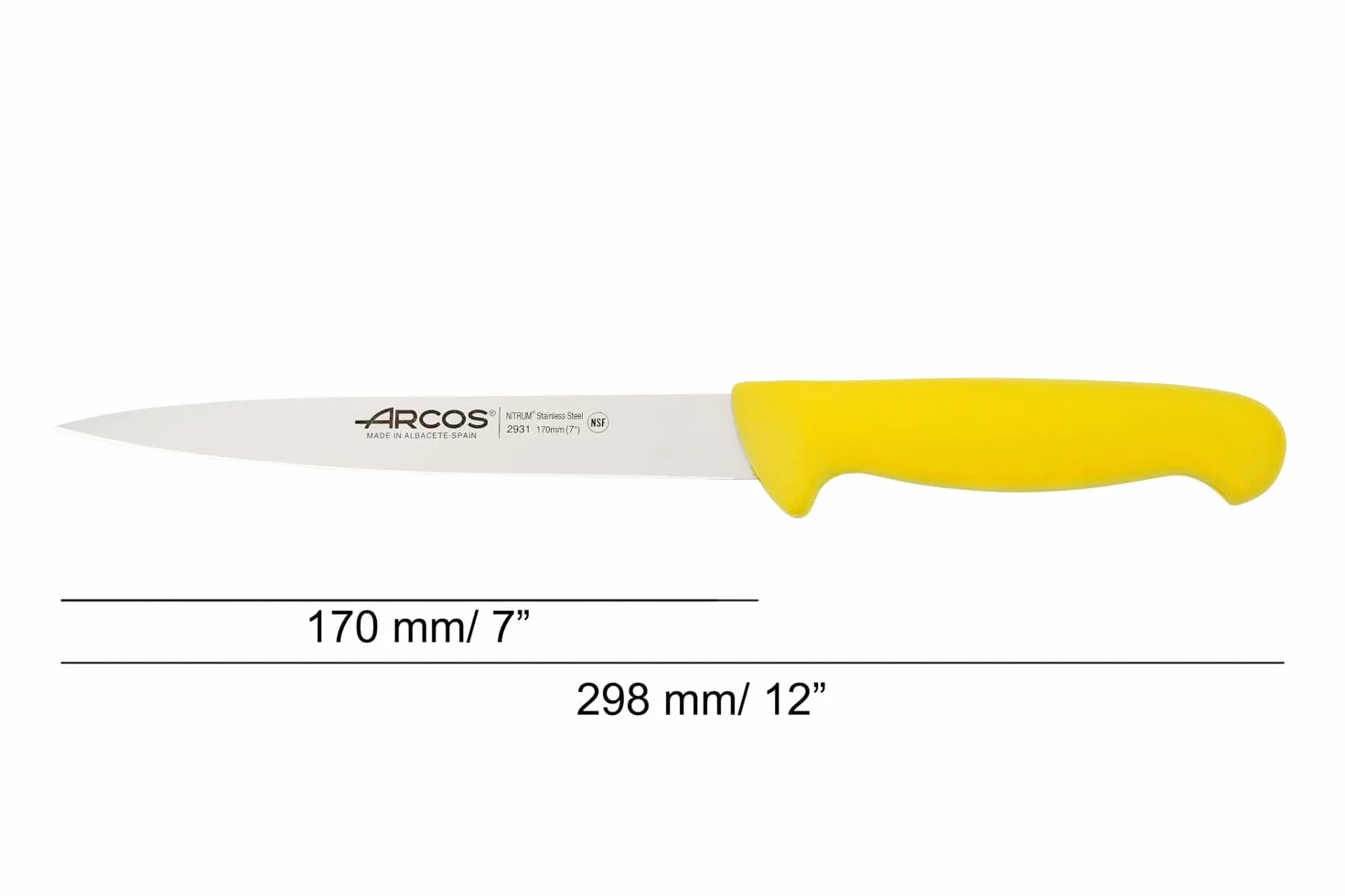 COLTELLO profesjonalna PESCE CM.17 GIALLO 293100