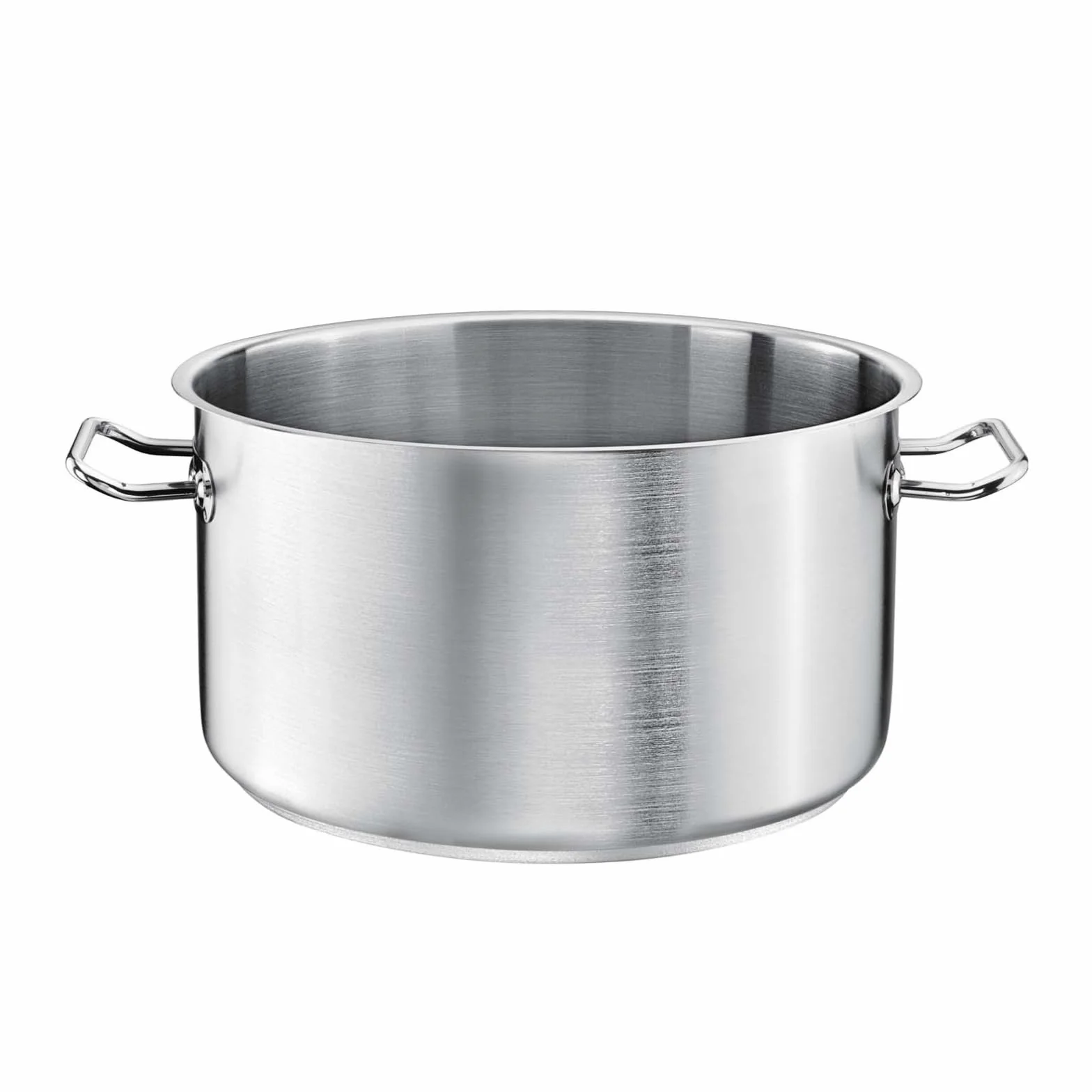 Garnek o średniej średnicy 45 cm PRO | pojemność 42,5 l, wysokość 28 cm, stal nierdzewna, dno warstwowe, do kuchenek i indukcyjnych, nadaje się do mycia w zmywarce