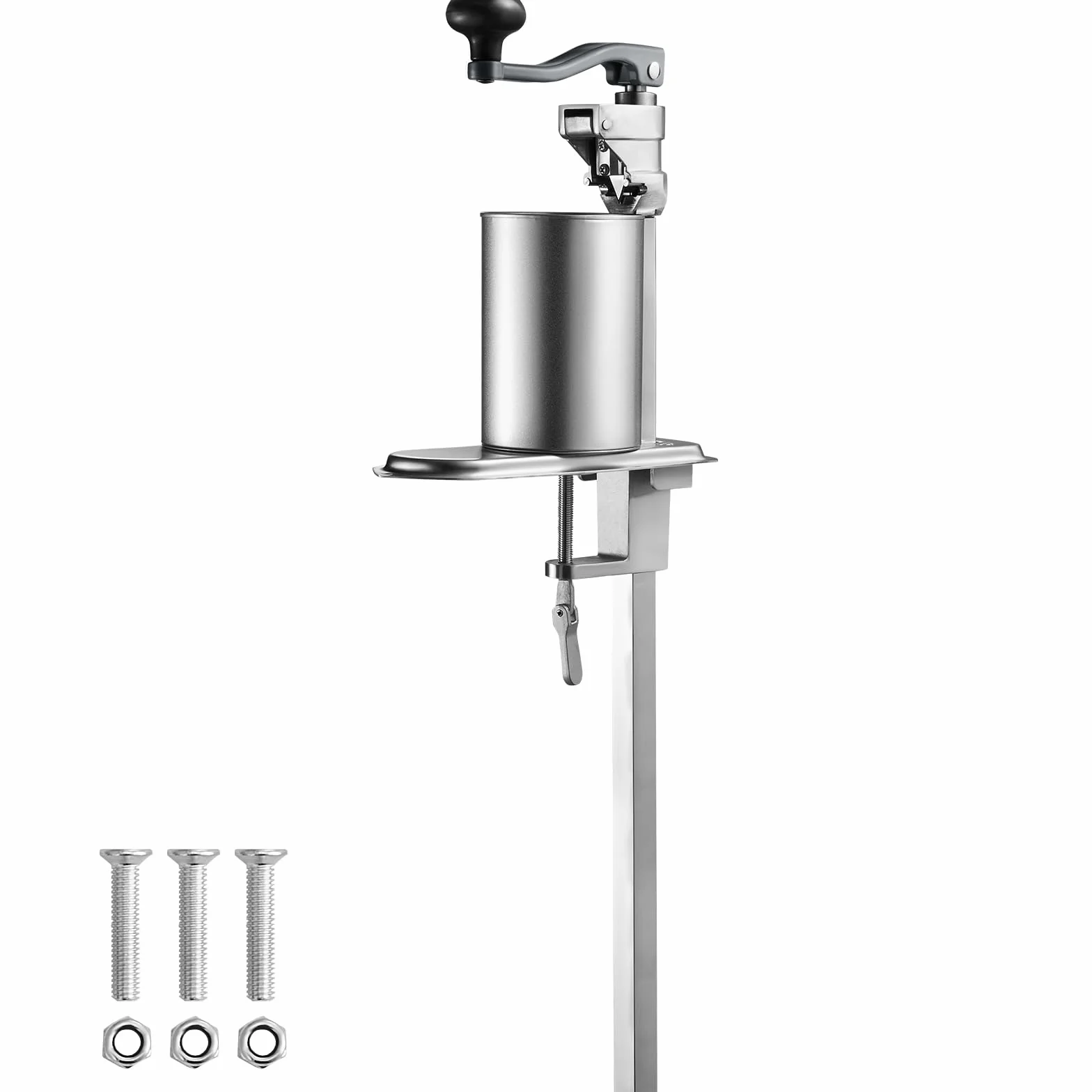 VEVOR Profesjonalny ręczny otwieracz do puszek do puszek o wysokości do 40 cm 7 sztuk/min otwieracz do puszek ze stali nierdzewnej regulacja 25 cm ergonomiczny uchwyt łatwe otwieranie bezpieczne