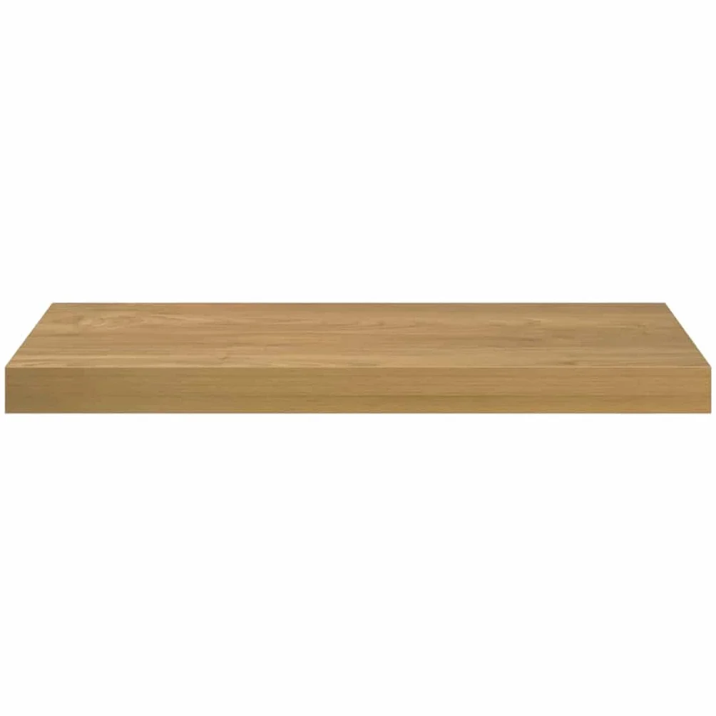 Regał ścienny, montowany na ścianie, zestaw 4 sztuk, brązowy materiał drewnopochodny, 60 x 23 x 4 cm, nowoczesny design, regał wiszący do salonu, sypialni, kuchni, łazienki, trwały