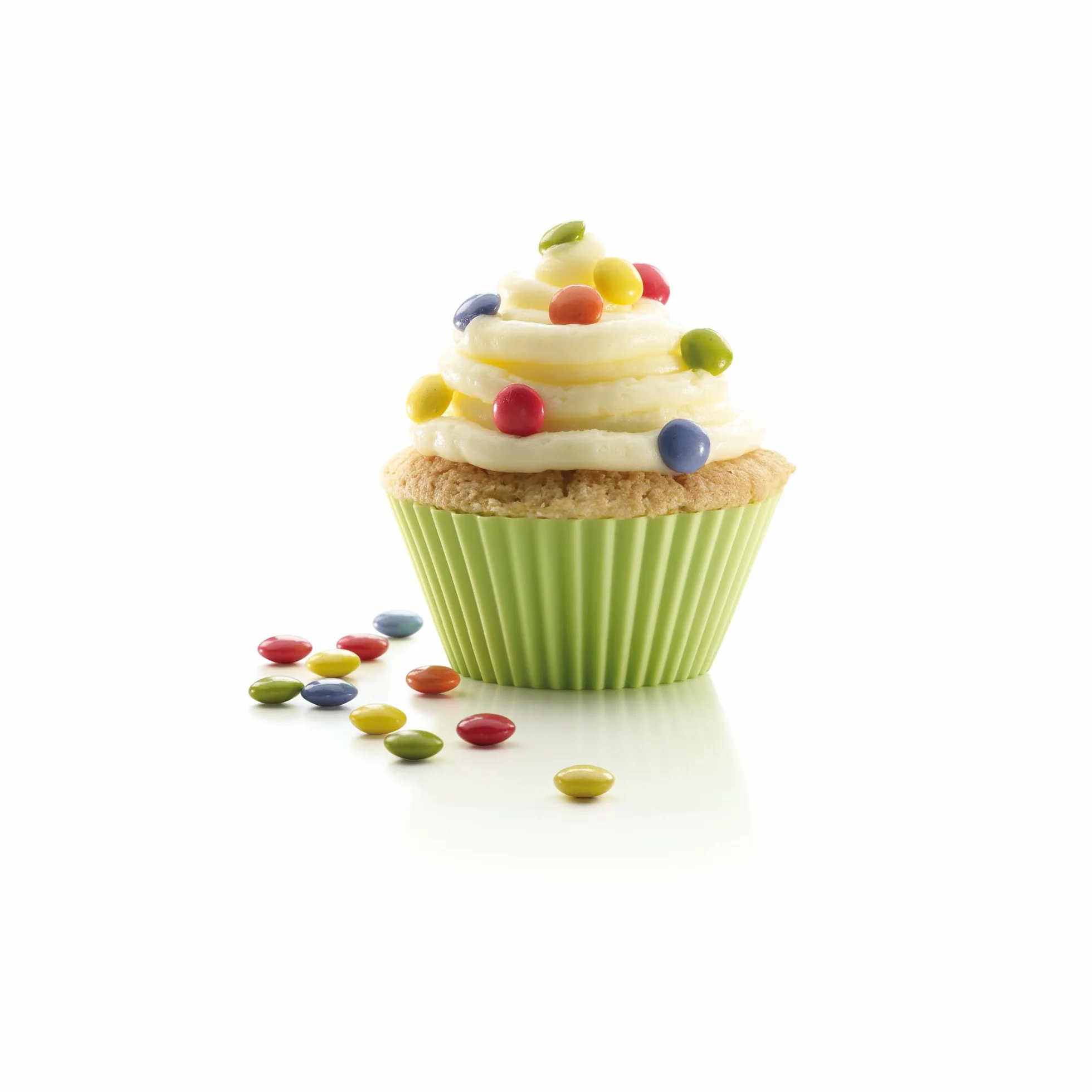 Lékué Kubek do muffinek amerykańskich 200 ml, 6 sztuk, wielokolorowy (0240102SURM033)
