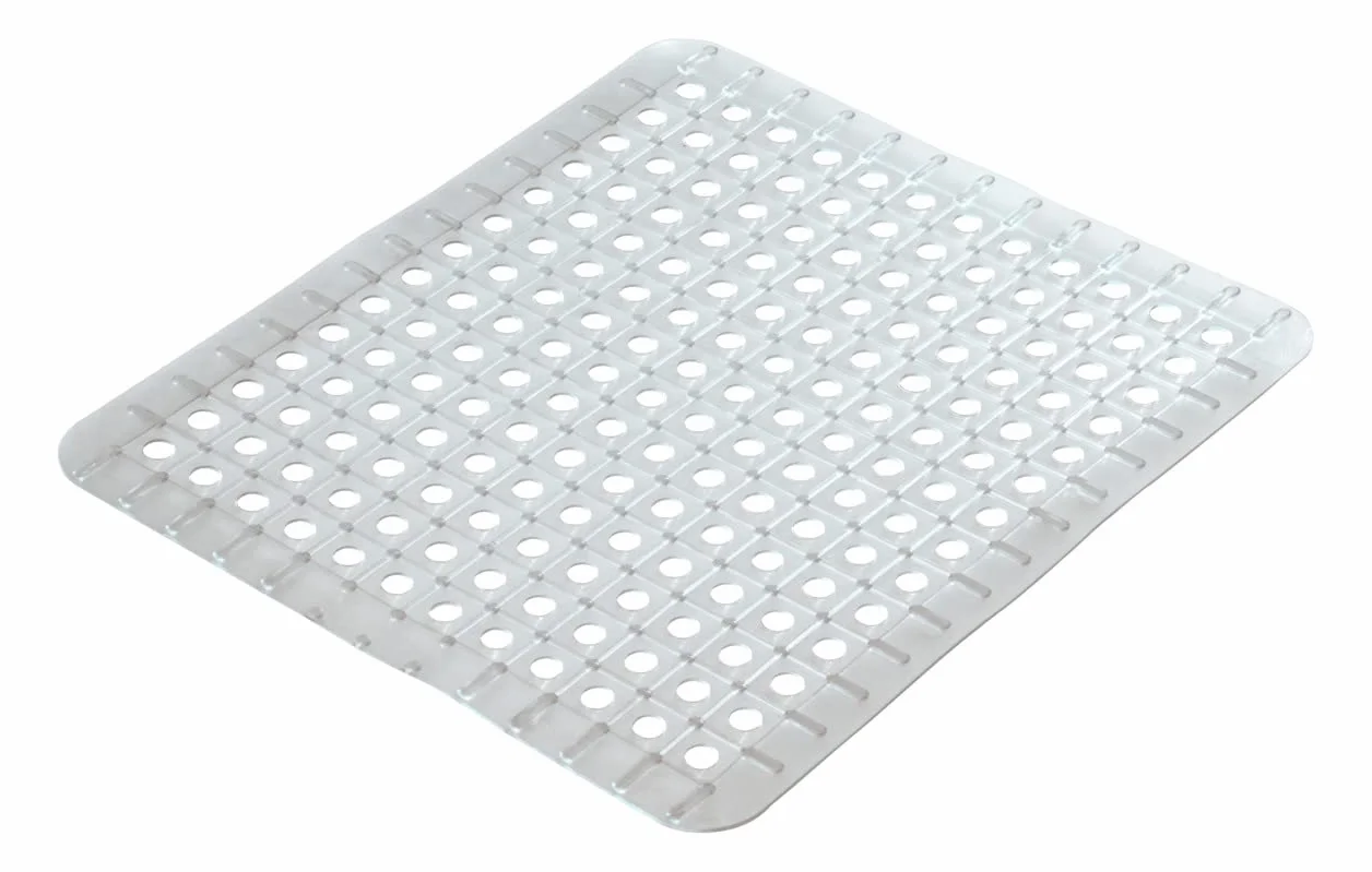 WENKO Wkładka do zlewu opalowa, PCW dopuszczone do kontaktu z żywnością, 26,5 x 31 cm, przezroczysta