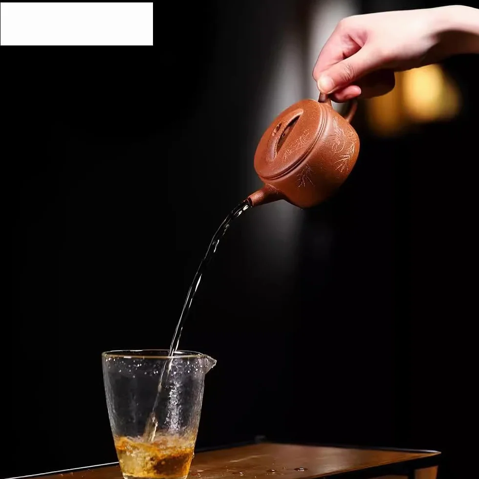 Czajniczek 120 ml fioletowy gliniany czajniczek ręcznie robiony garnek surowa ruda glina zjazdowa herbata czajnik zisha zestaw do herbaty chiński dzbanek do herbaty, mleka, kawy, czajniczek biurowy