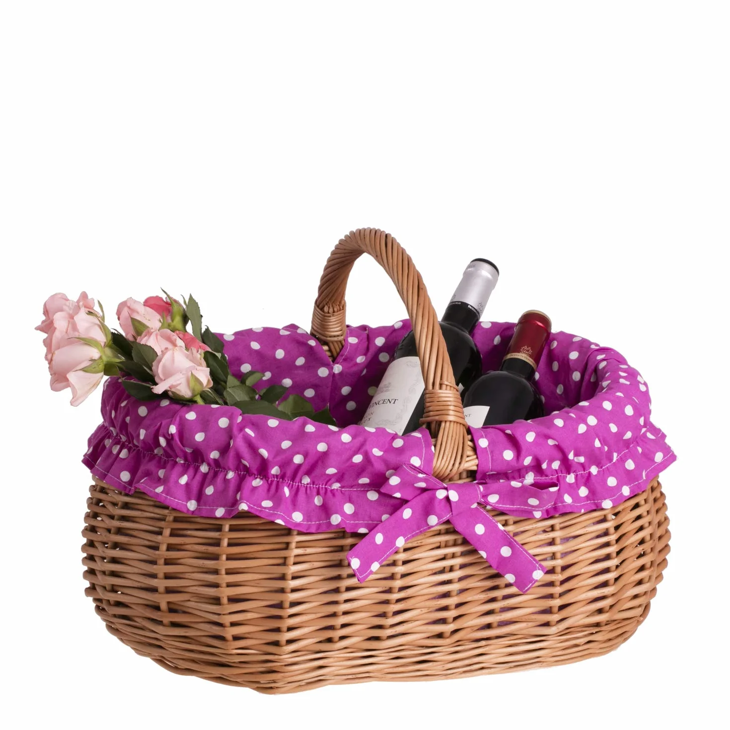 e-wicker24 kosz na zakupy z wikliny w naturalnym kolorze, kosz wiklinowy owalny