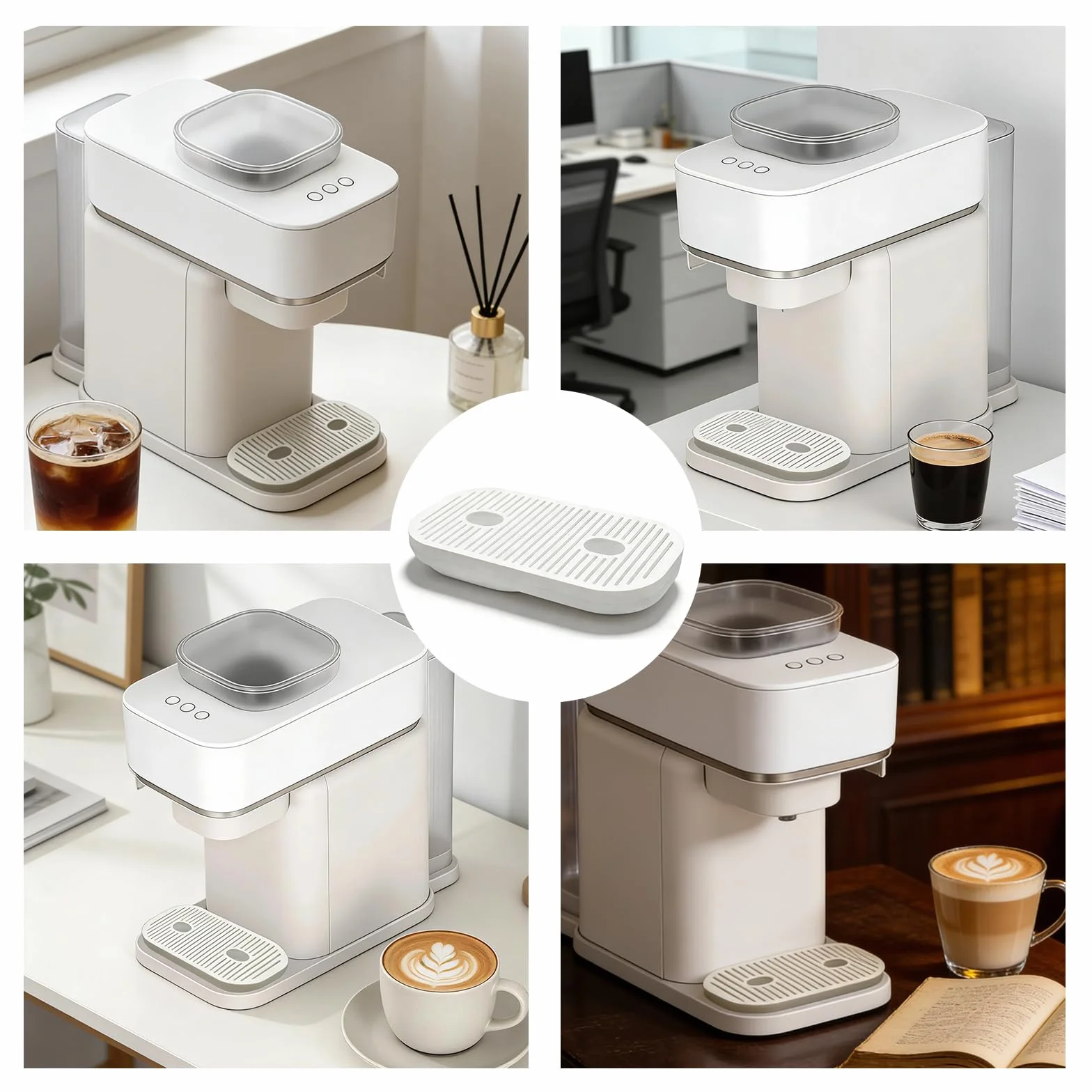 Ociekacz, tacka ociekowa do ekspresu do kawy Philips Baristina, rozszerzona tacka ociekowa z pojemnikiem zbierającym, tacka ociekowa do ekspresu do espresso Philips Baristina, łatwa instalacja