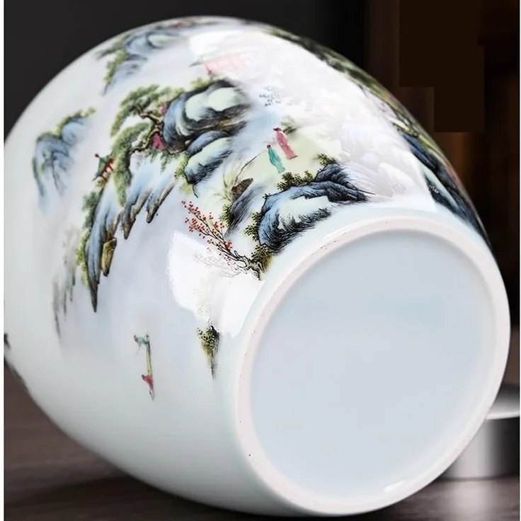 Dzbanek na herbatę Duże ceramiczne puszki do herbaty, domowe puszki do przechowywania, herbata Pu'er, czarna herbata, zielona herbata, szczelne puszki, blaszane pokrywki, puszki na herbatę Longjing