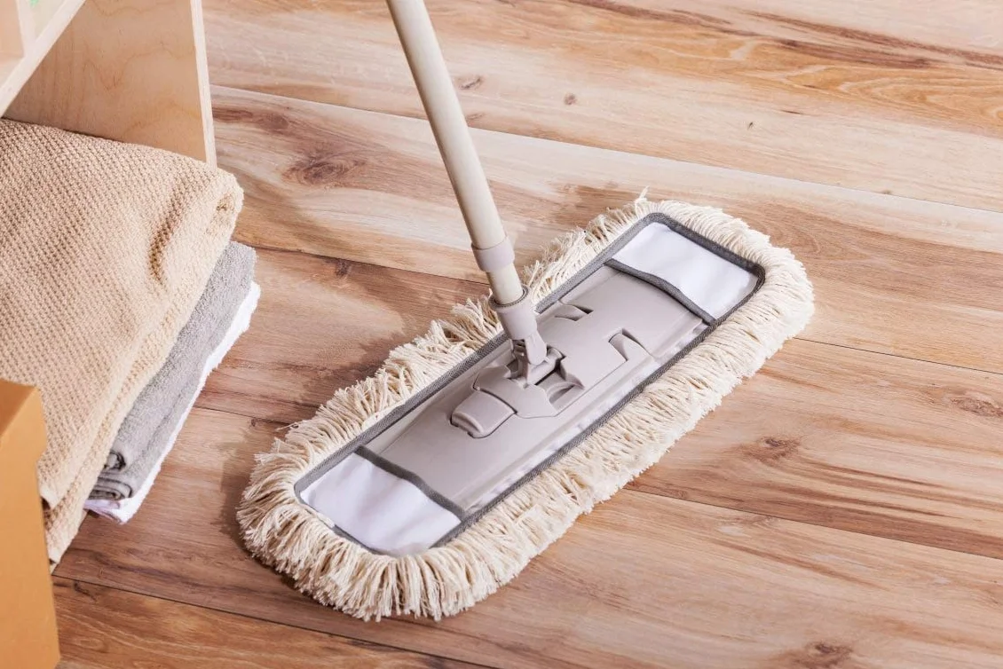 YORK Mop Płaski ECO NATURAL z Trzonkiem do Mycia Podłogi na Sucho i Mokro