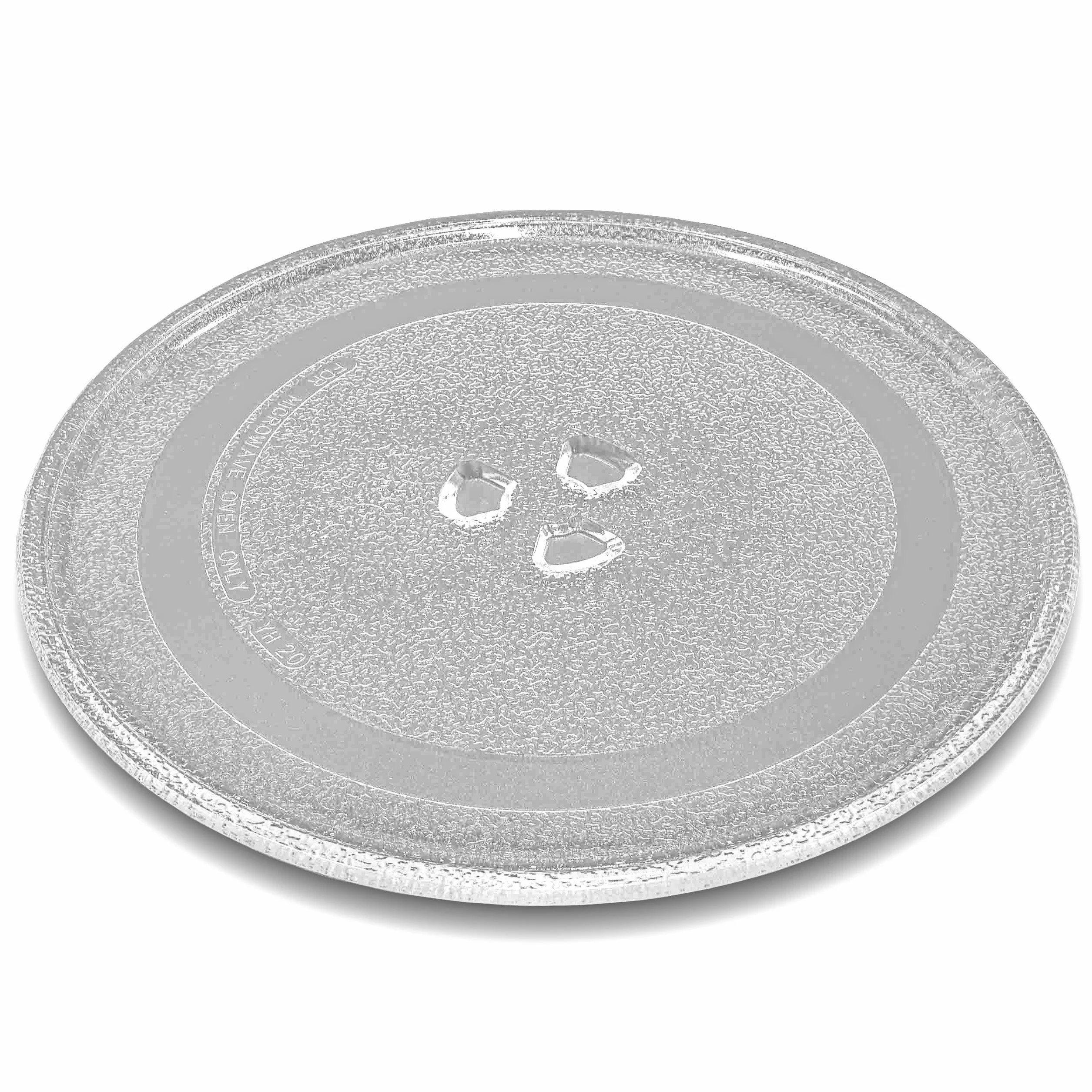 vhbw Płyta mikrofalowa kompatybilna z Silvercrest SMW 800 E1, SMW 800 F1 kuchenka mikrofalowa - płyta obrotowa z mocowaniem w kształcie litery Y, szkło, 24,5 cm