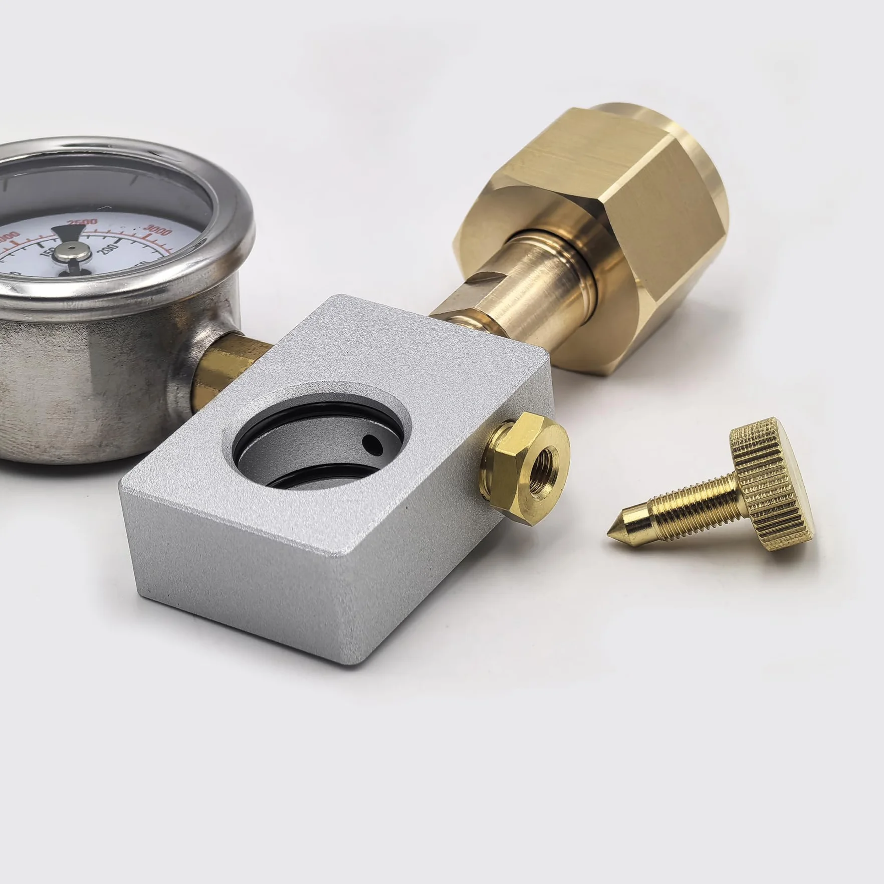 DRYHTEN Adapter do napełniania dwutlenku węgla z miernikiem dla Sodastream DUO Terra Art Gaia Różowy cylinder butelka Quick Connect
