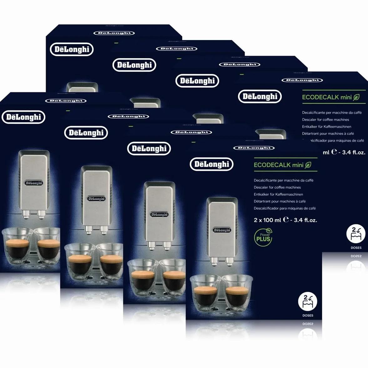 8X Delonghi Entkalker Eco Dekalk Mini 200 ml dla kawy espresso Vollautomen